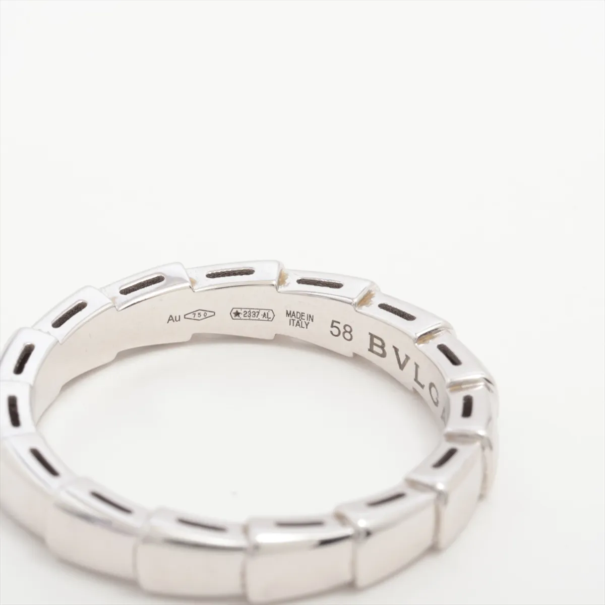 Bulgari Serpenti Viper Band Ring 750(WG) 5.2g 58 AA3X72 — view 4