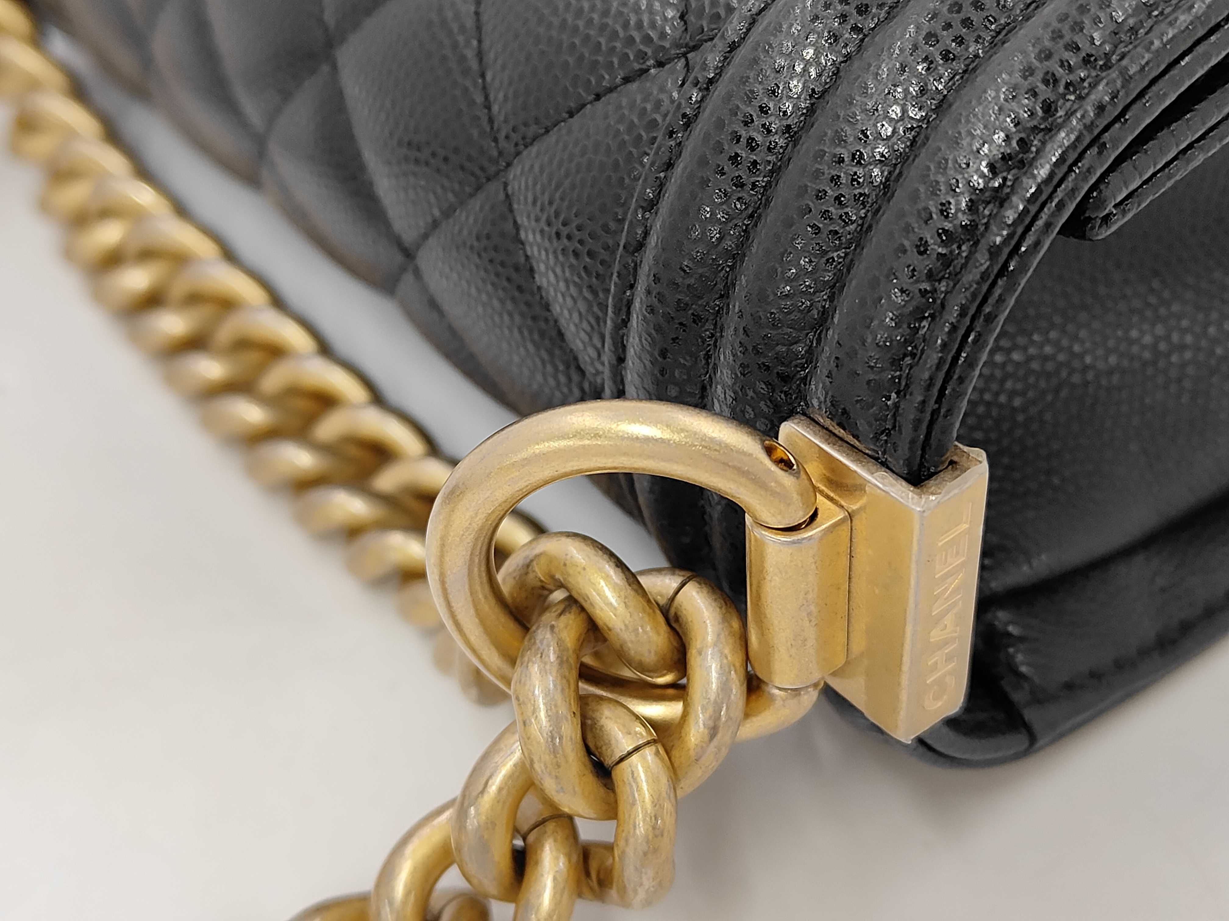 Boy Chanel Caviar Matelassé Shoulder Bag — view 5
