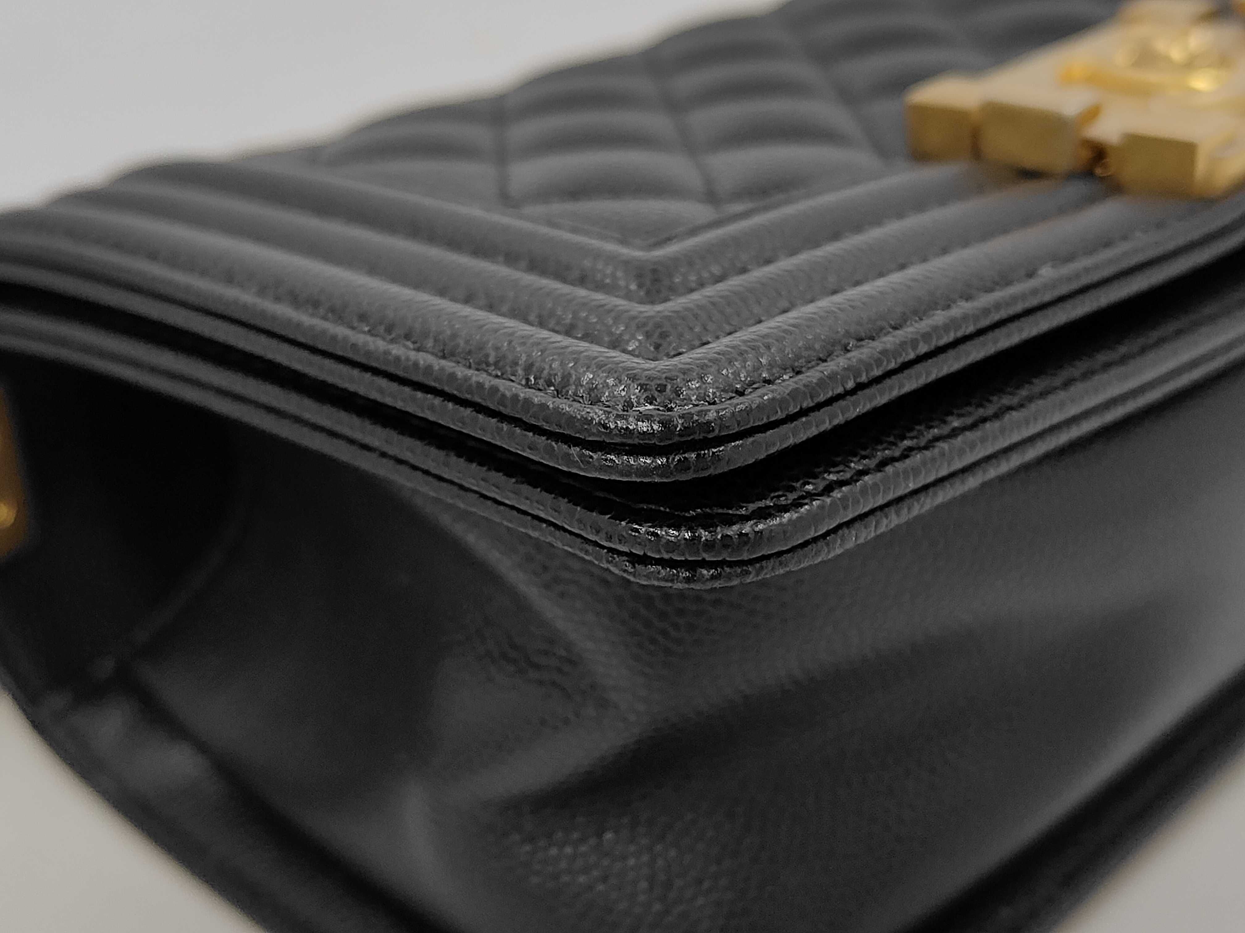 Boy Chanel Caviar Matelassé Shoulder Bag — view 6