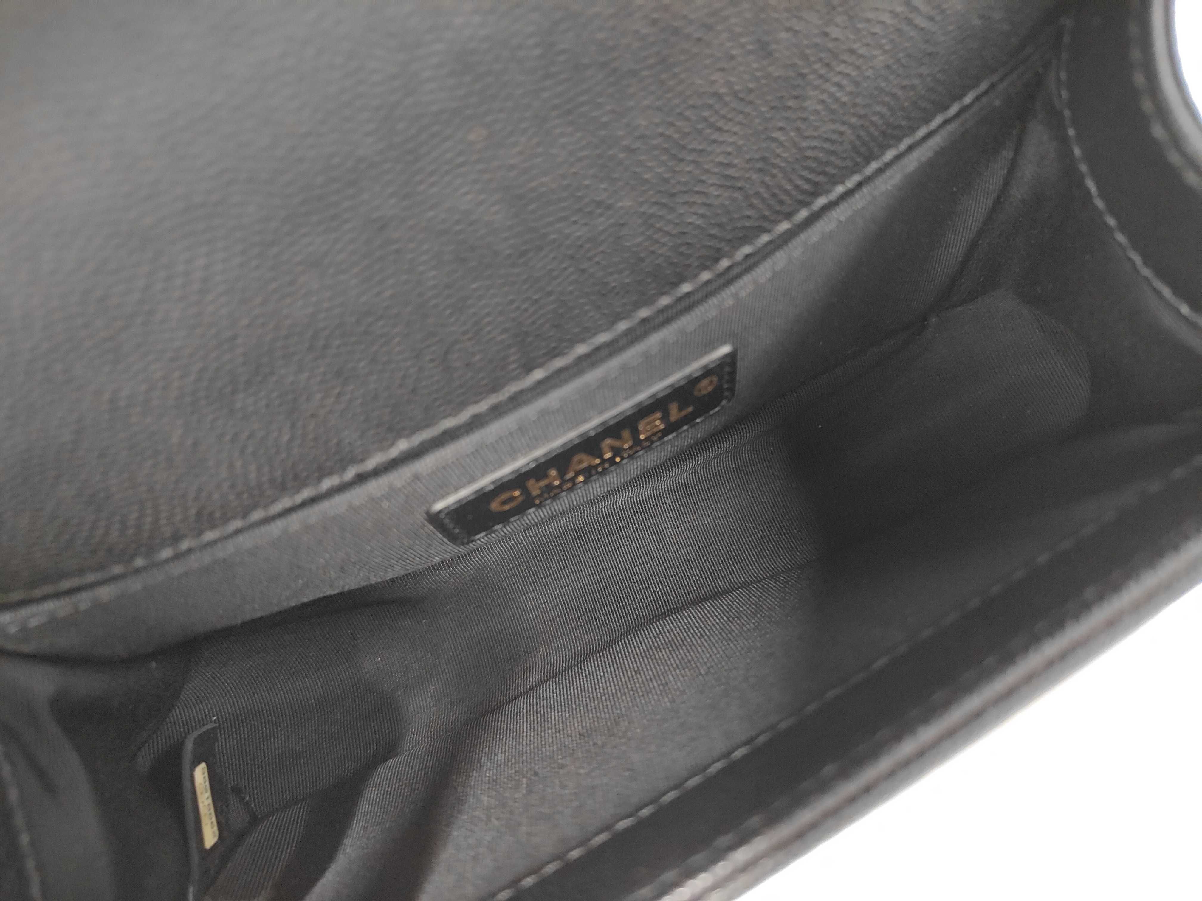 Boy Chanel Caviar Matelassé Shoulder Bag — view 9