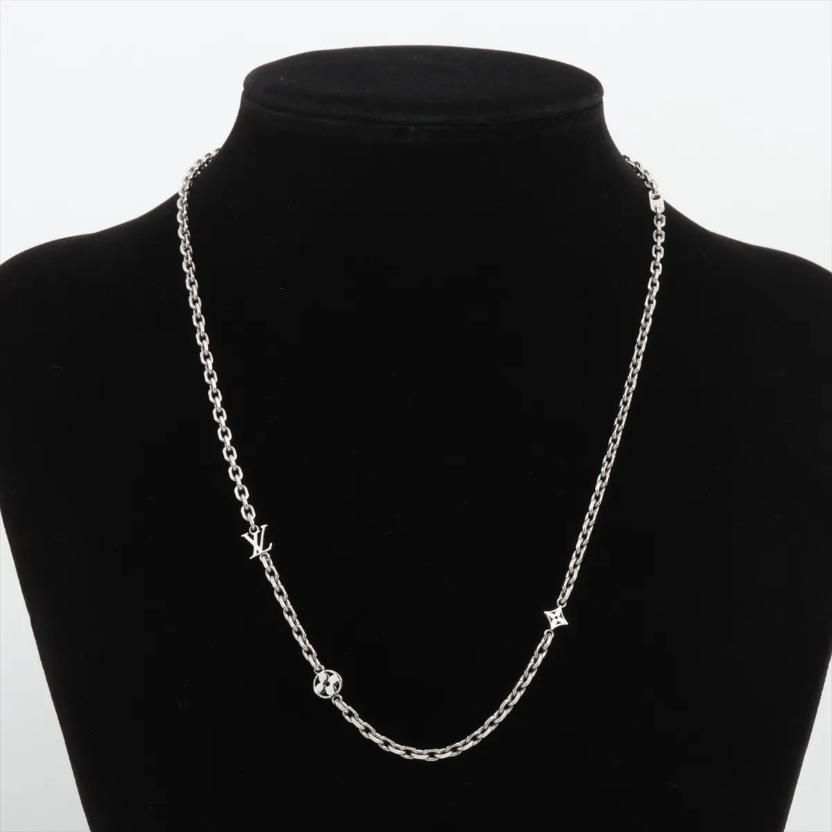 M02739 Chain LV Yours AK1216 Necklace GP Silver — view 6