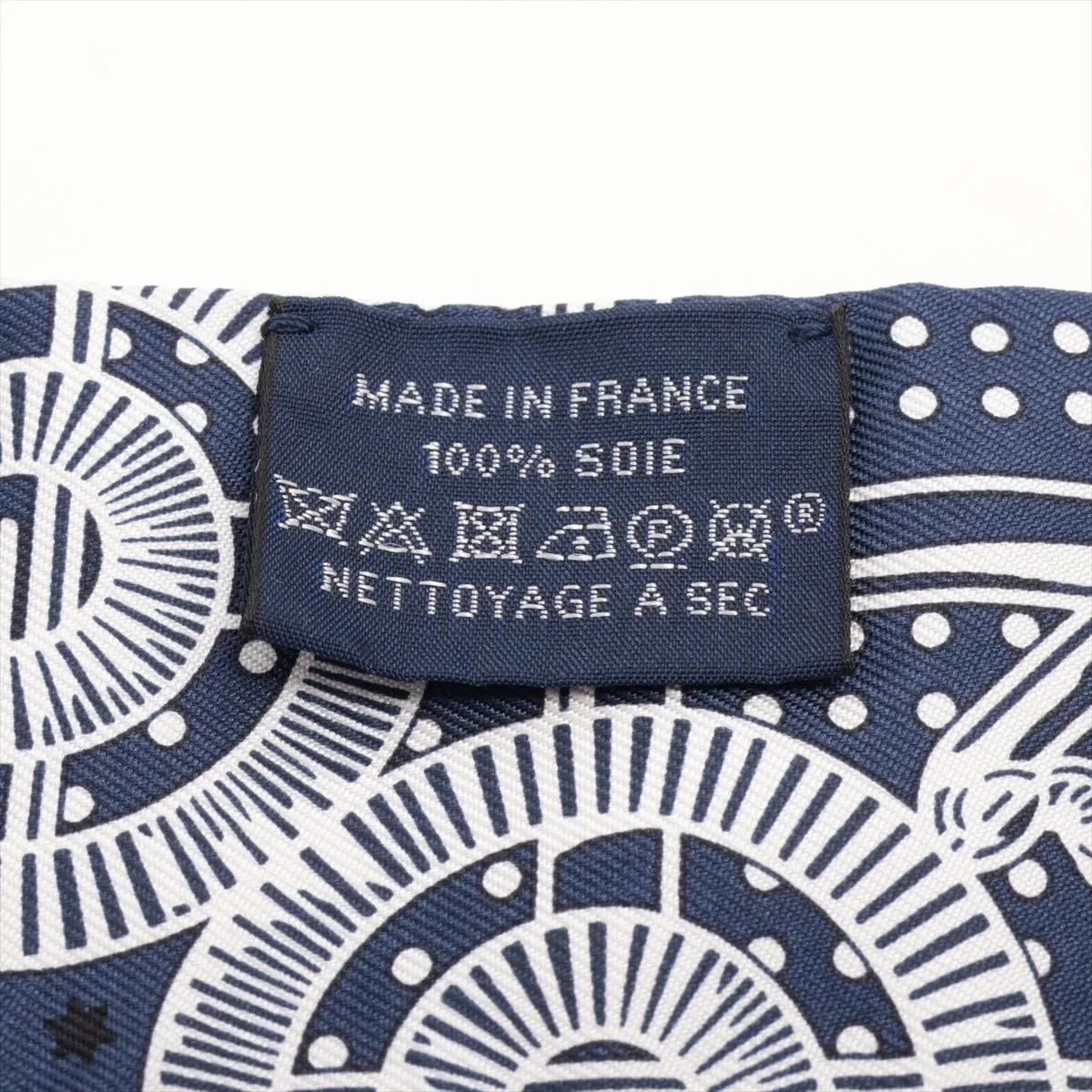 Twilly Eperon d'Or Cut Scarf, Silk, Blue x Green. Shows wear, — view 4