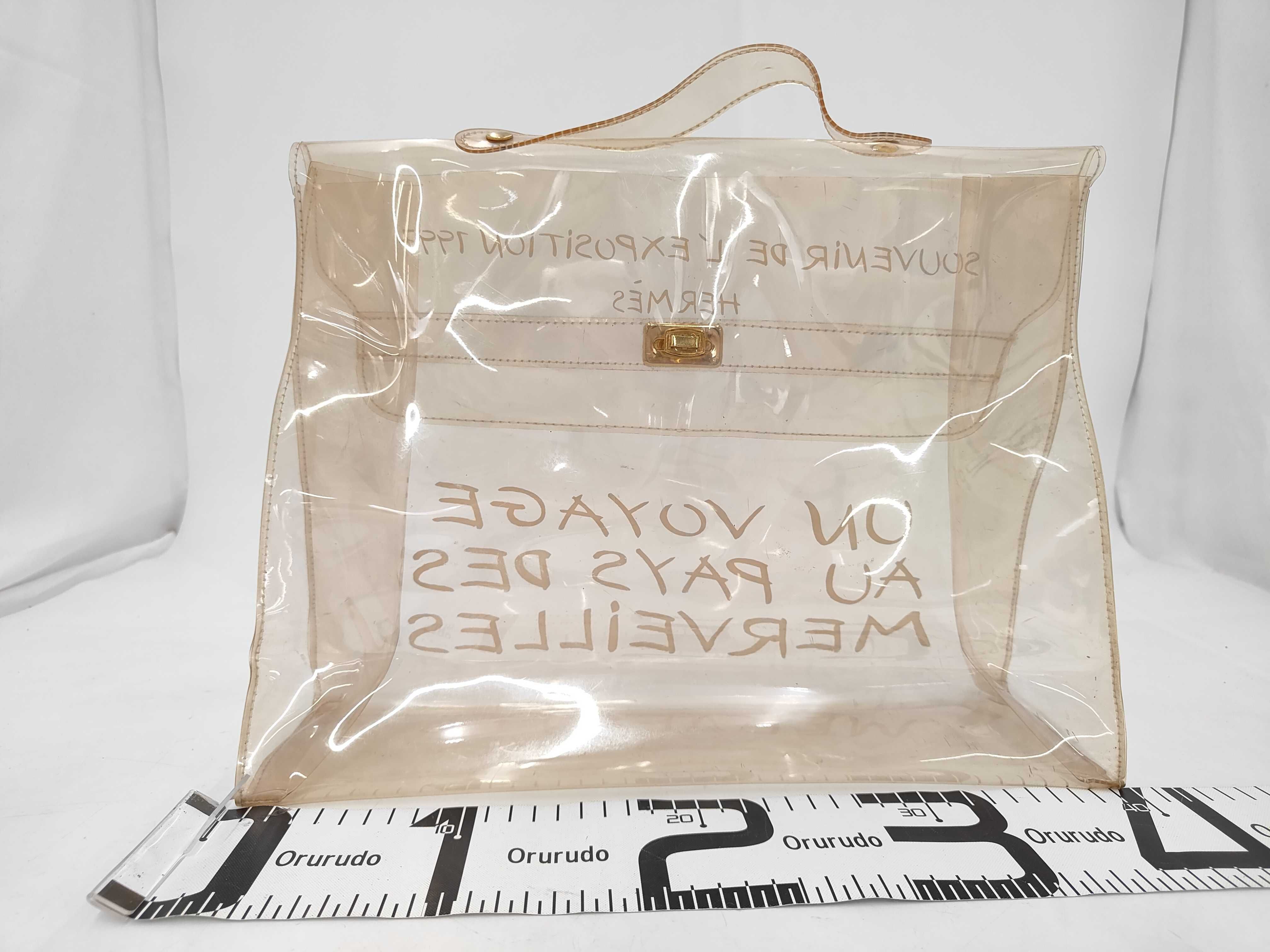 Hermès Vinyl Kelly Handbag Clear Handbag — view 2