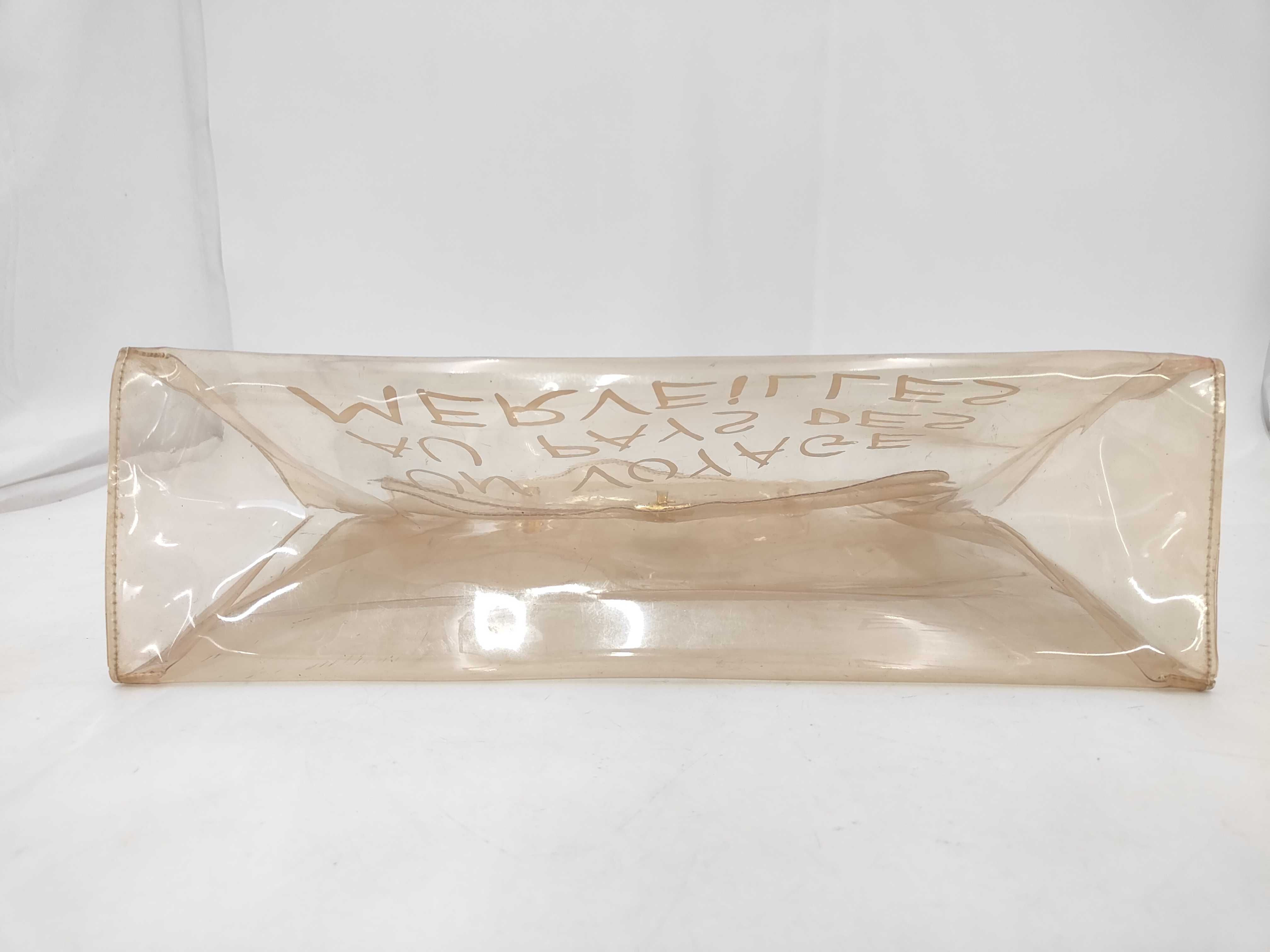 Hermès Vinyl Kelly Handbag Clear Handbag — view 3