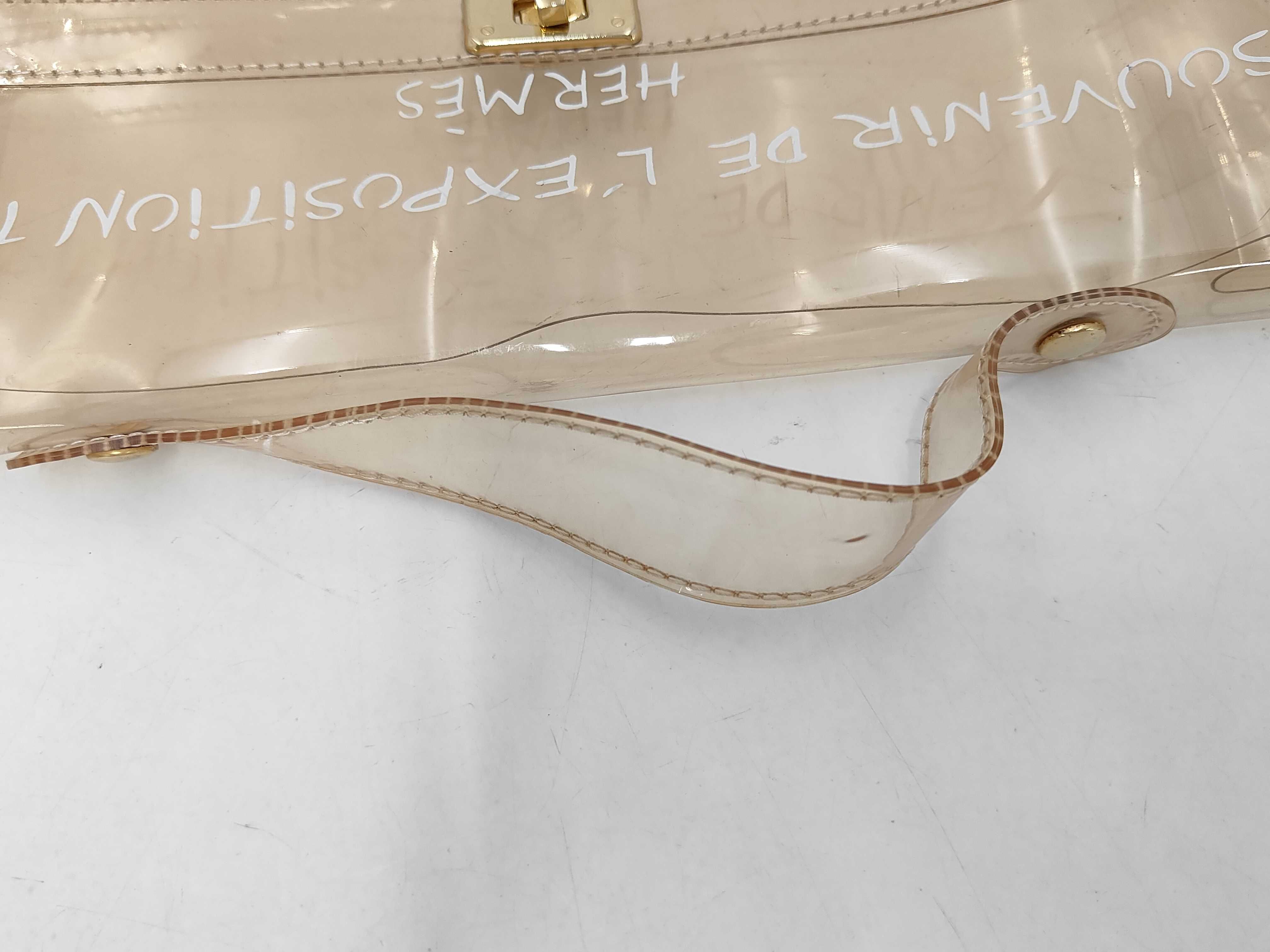 Hermès Vinyl Kelly Handbag Clear Handbag — view 5