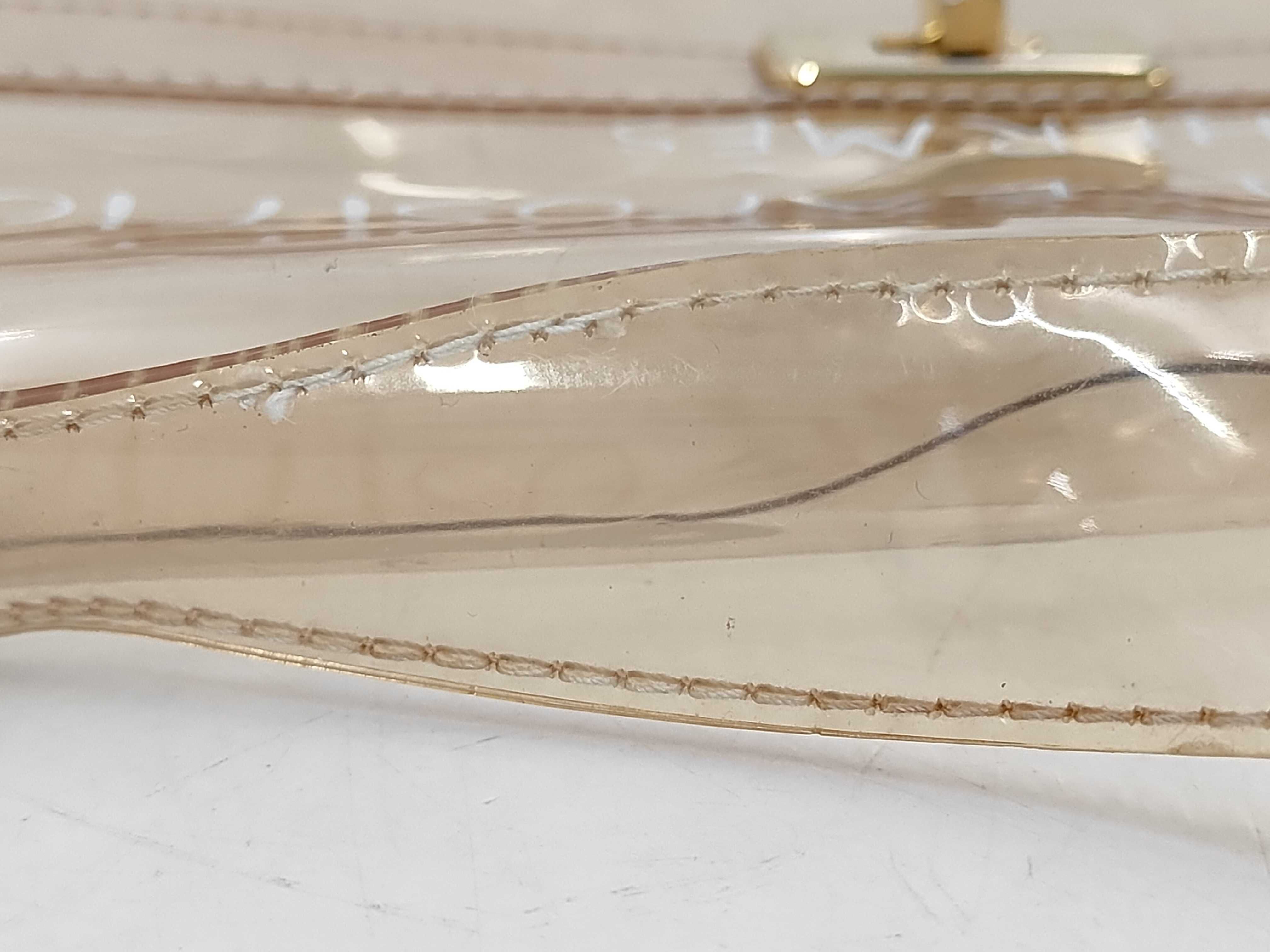 Hermès Vinyl Kelly Handbag Clear Handbag — view 6