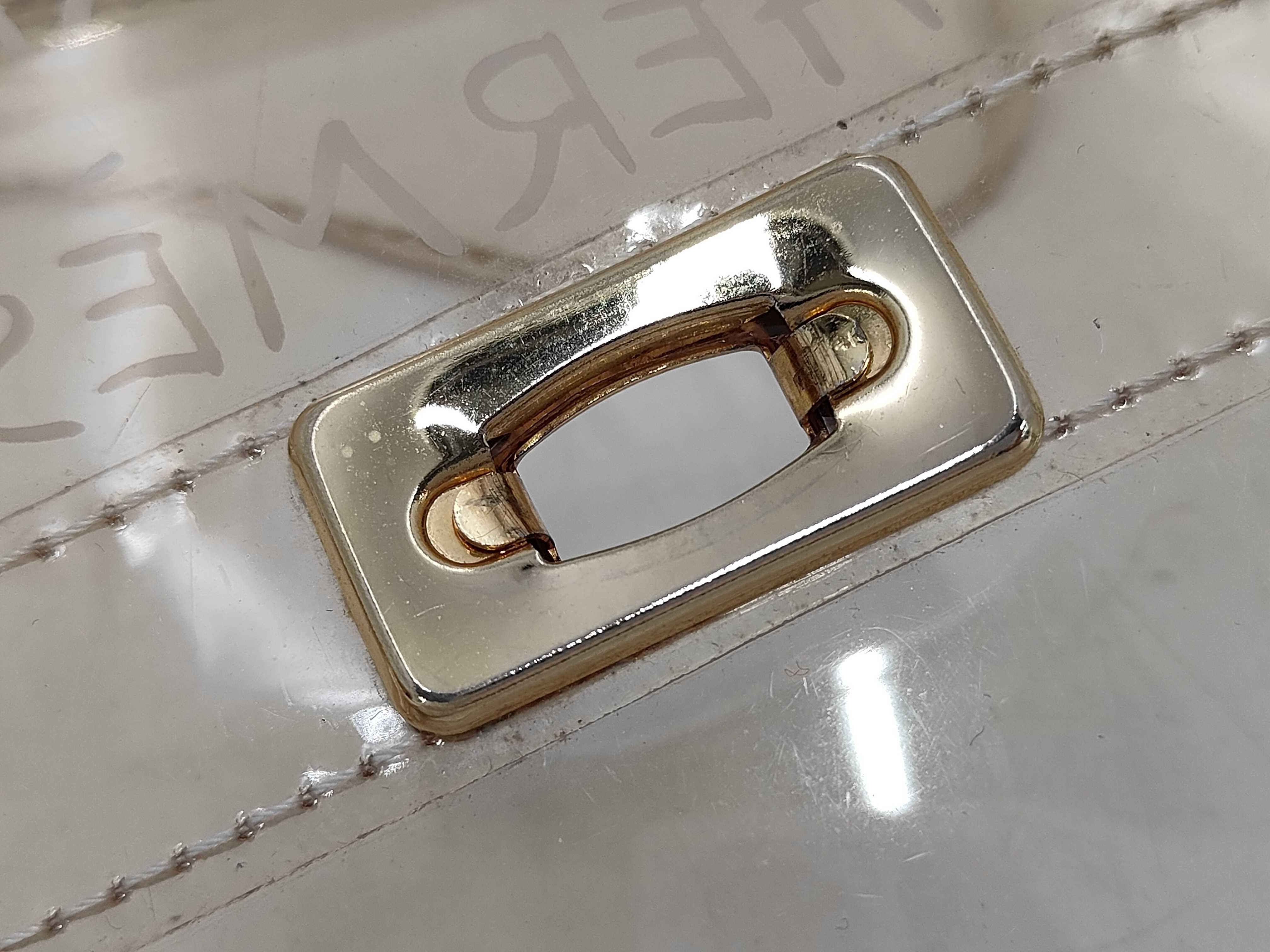 Hermès Vinyl Kelly Handbag Clear Handbag — view 9