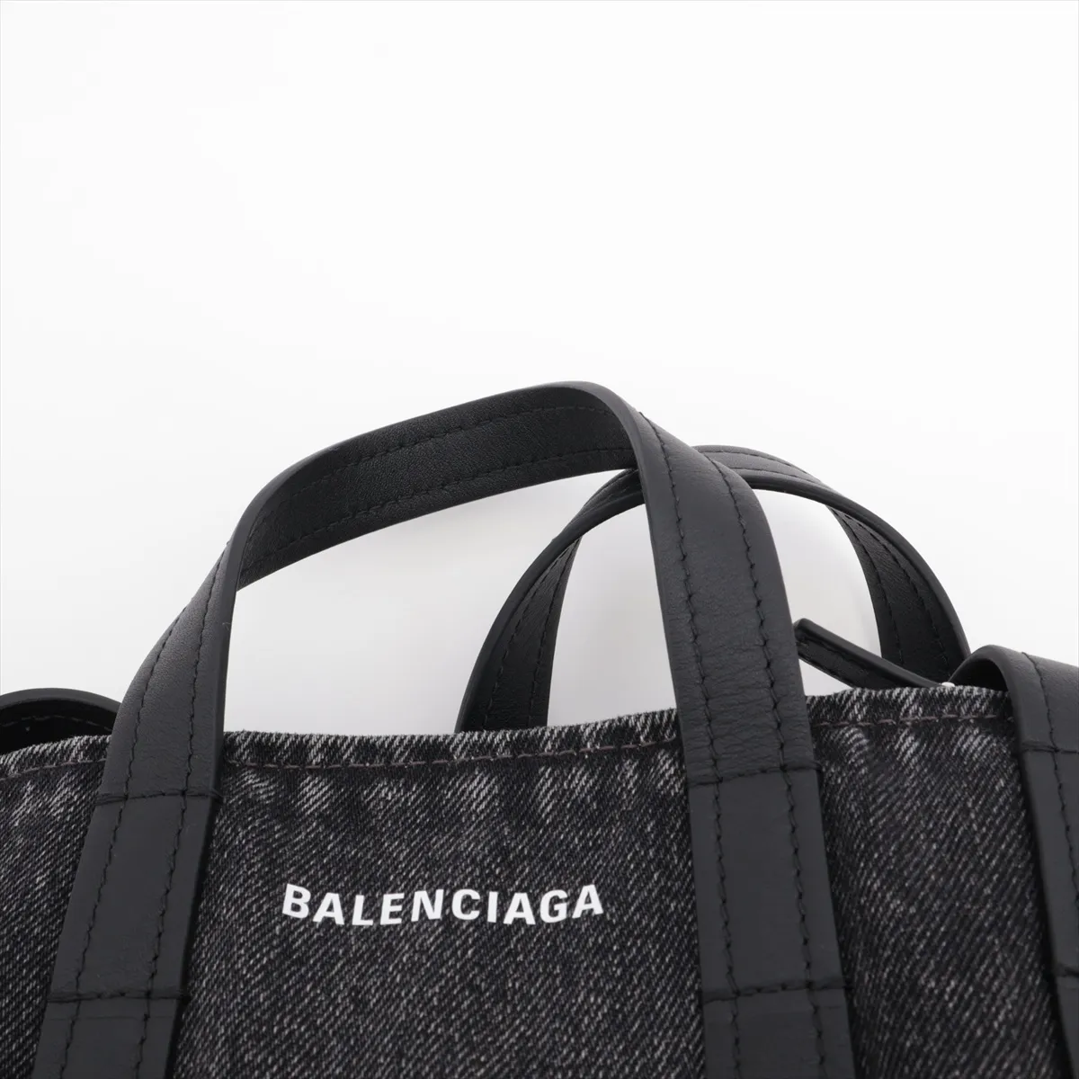 Everyday Tote XS Denim x Leather 2WAY Handbag Black 672793 — view 6