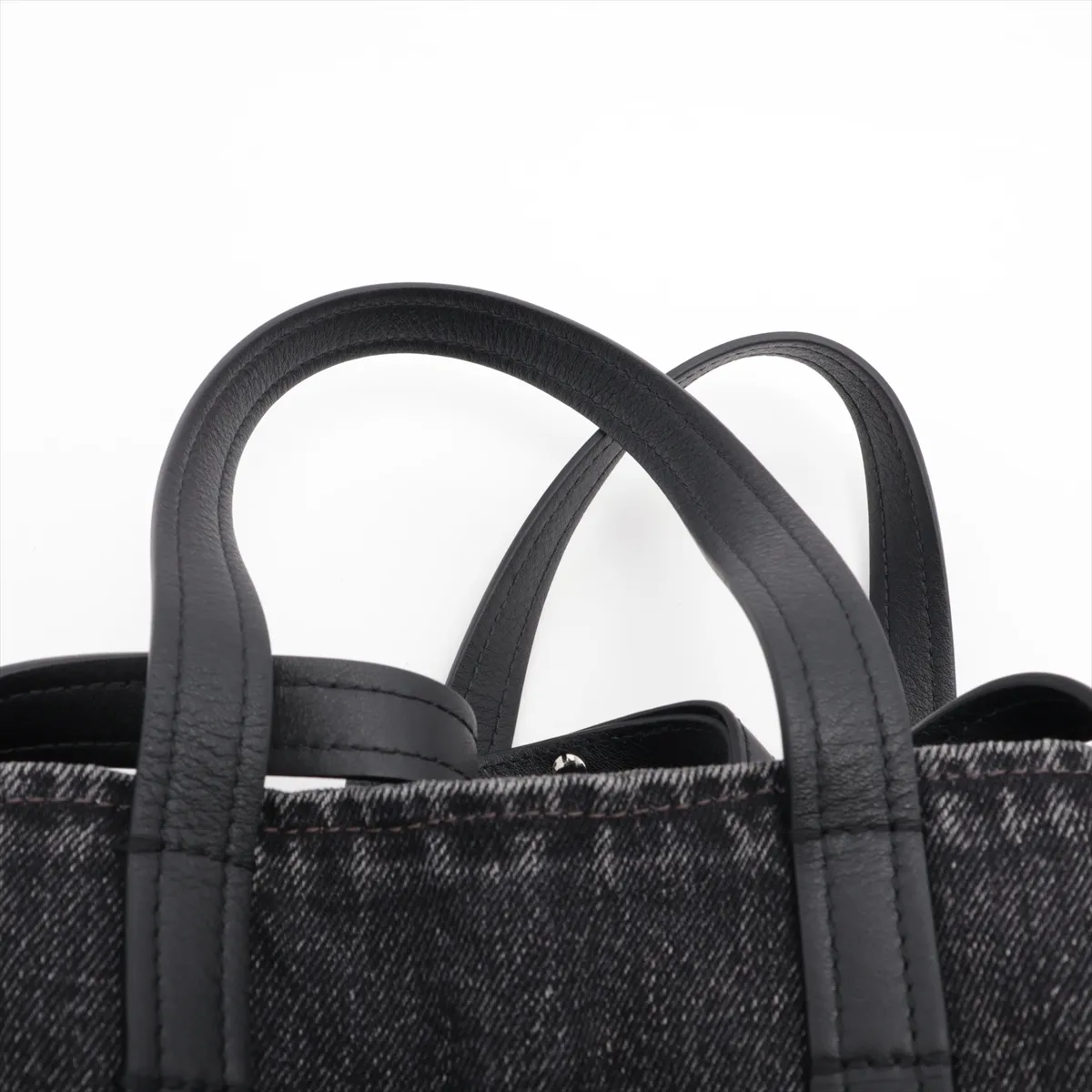 Everyday Tote XS Denim x Leather 2WAY Handbag Black 672793 — view 8