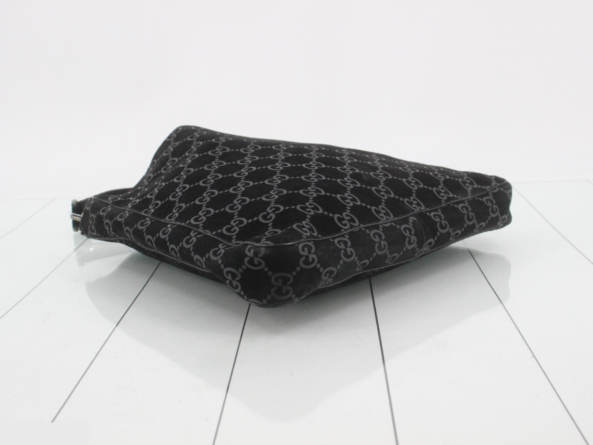 GG Suede Shoulder Bag with Pouch — view 5