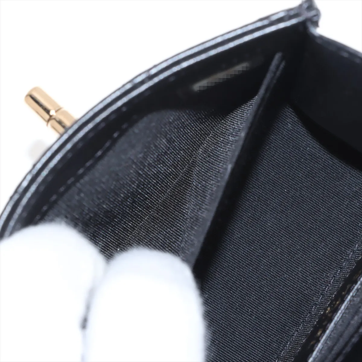 Trendy CC Lambskin Chain Shoulder Bag Black Gold Hardware 29393255 29th Series A81633 — view 8