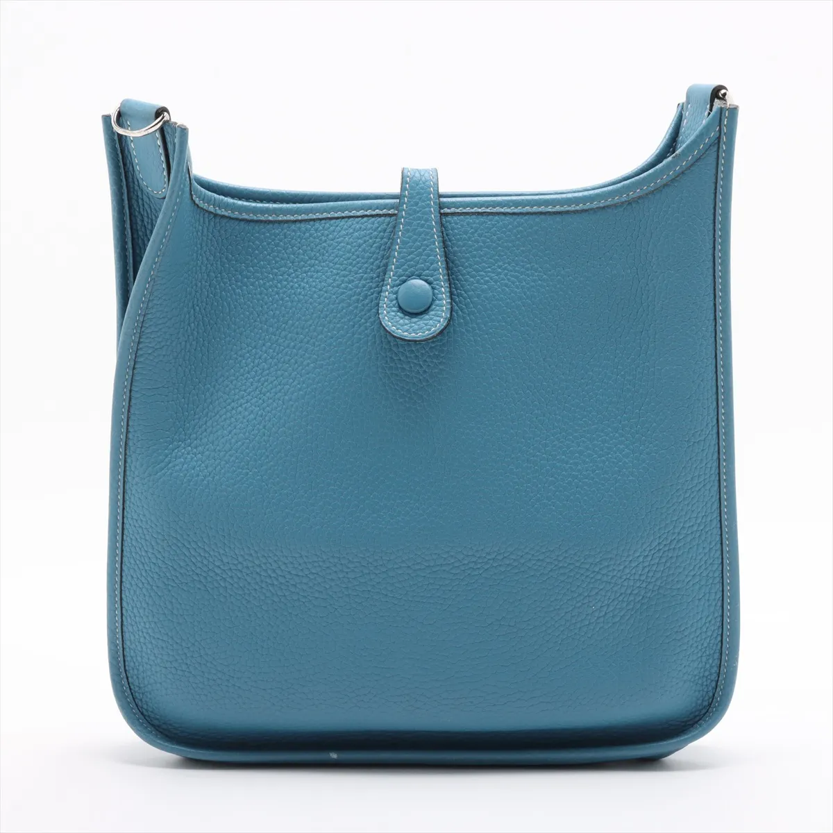 Evelyn 1 29 PM Taurillon Clemence Blue Jean Silver hardware J:2006 — view 2