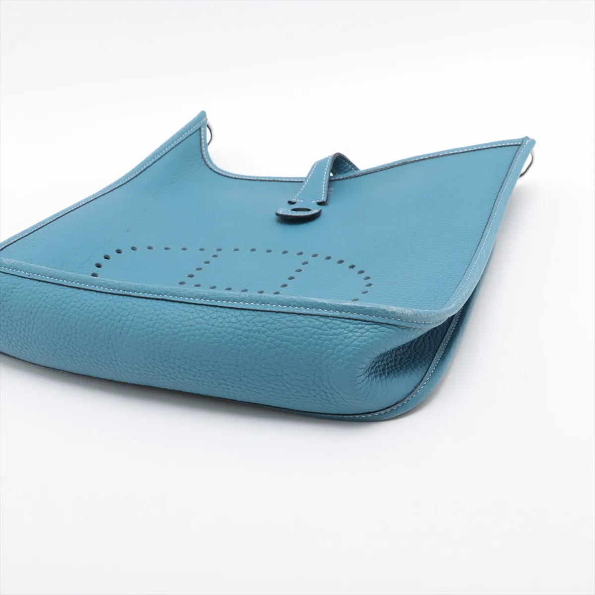 Evelyn 1 29 PM Taurillon Clemence Blue Jean Silver hardware J:2006 — view 3