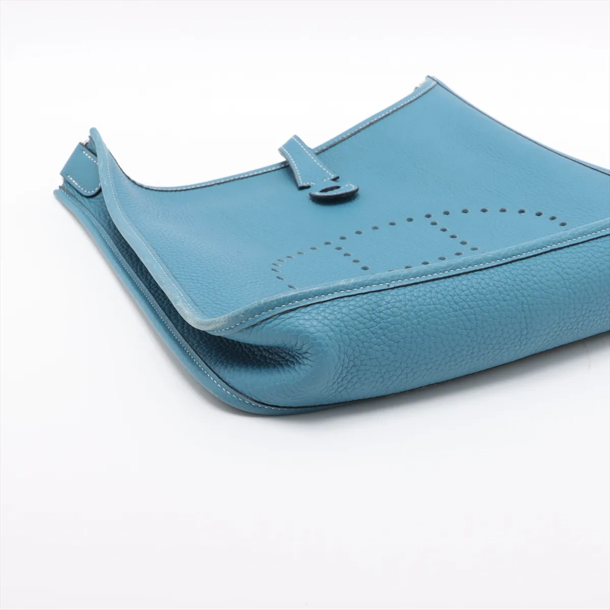 Evelyn 1 29 PM Taurillon Clemence Blue Jean Silver hardware J:2006 — view 4