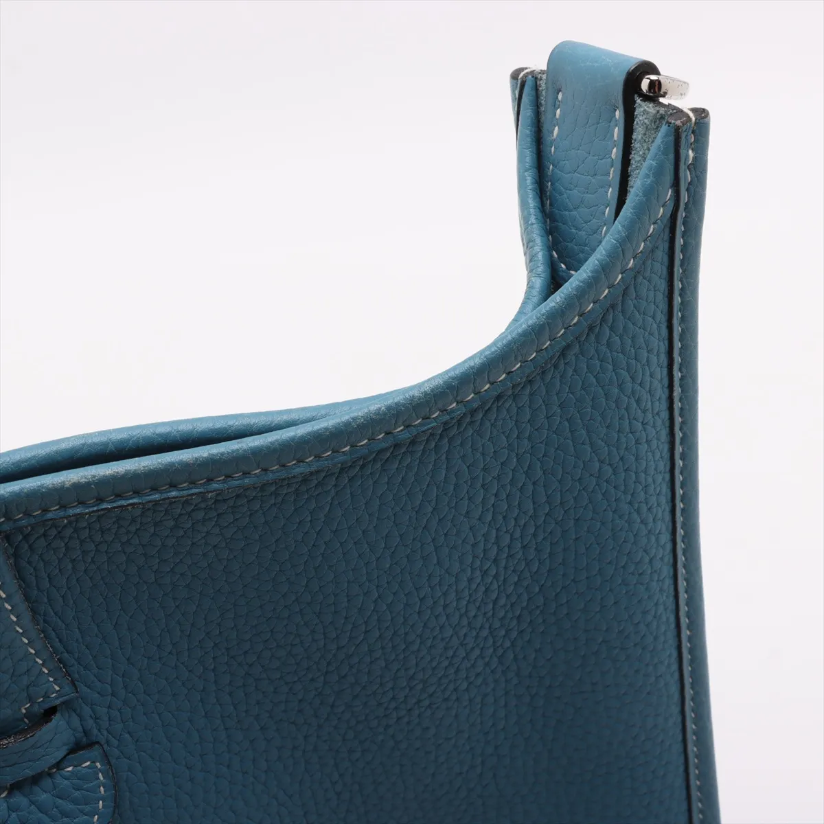 Evelyn 1 29 PM Taurillon Clemence Blue Jean Silver hardware J:2006 — view 10
