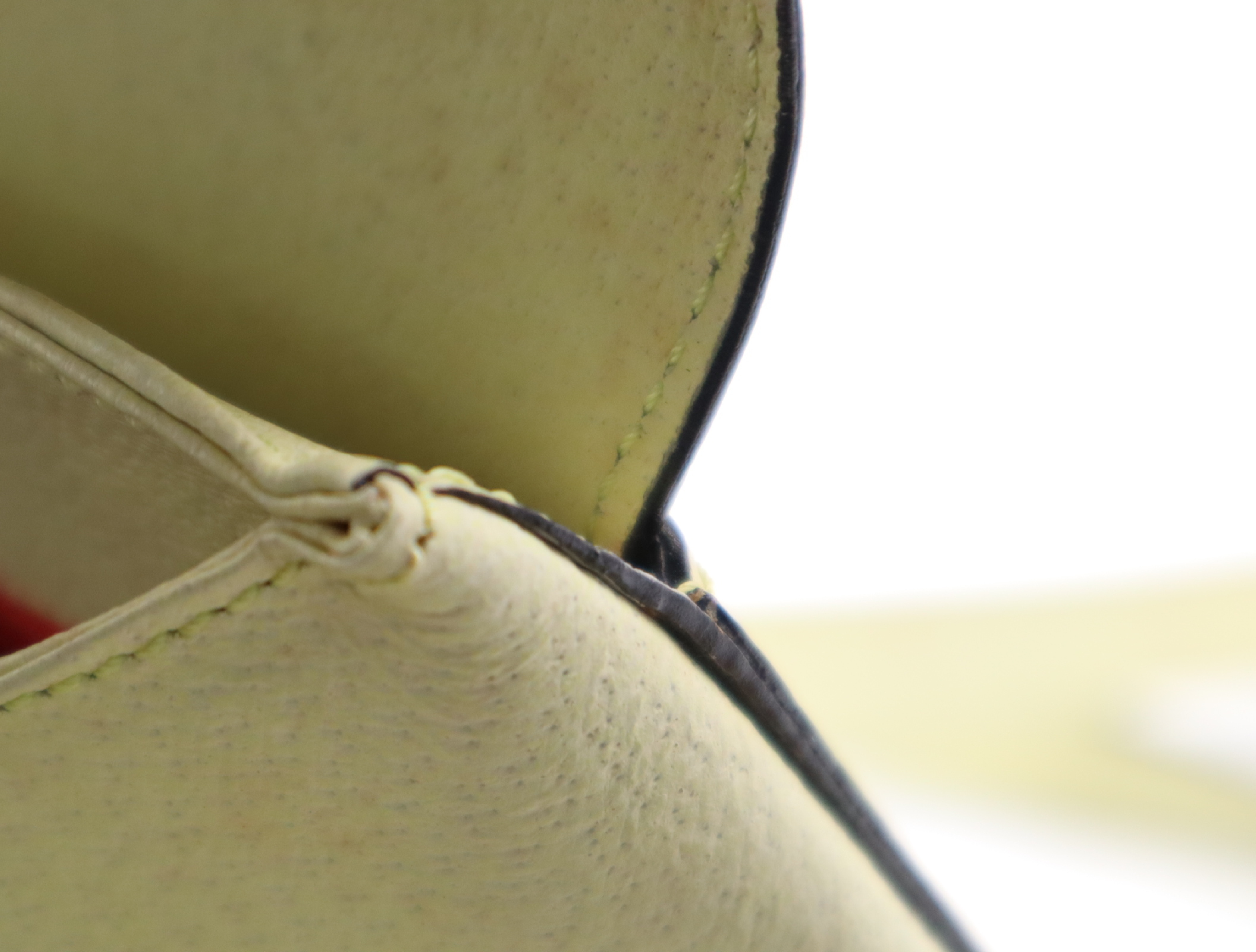 Leather 2-way Handbag with Ivory Gold Hardware and Shoulder Strap — view 15