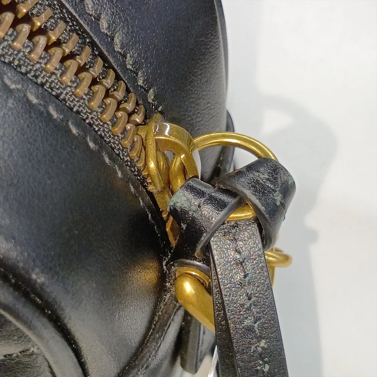 GG Marmont Leather Chain Shoulder Bag, Black, 448065 — view 9