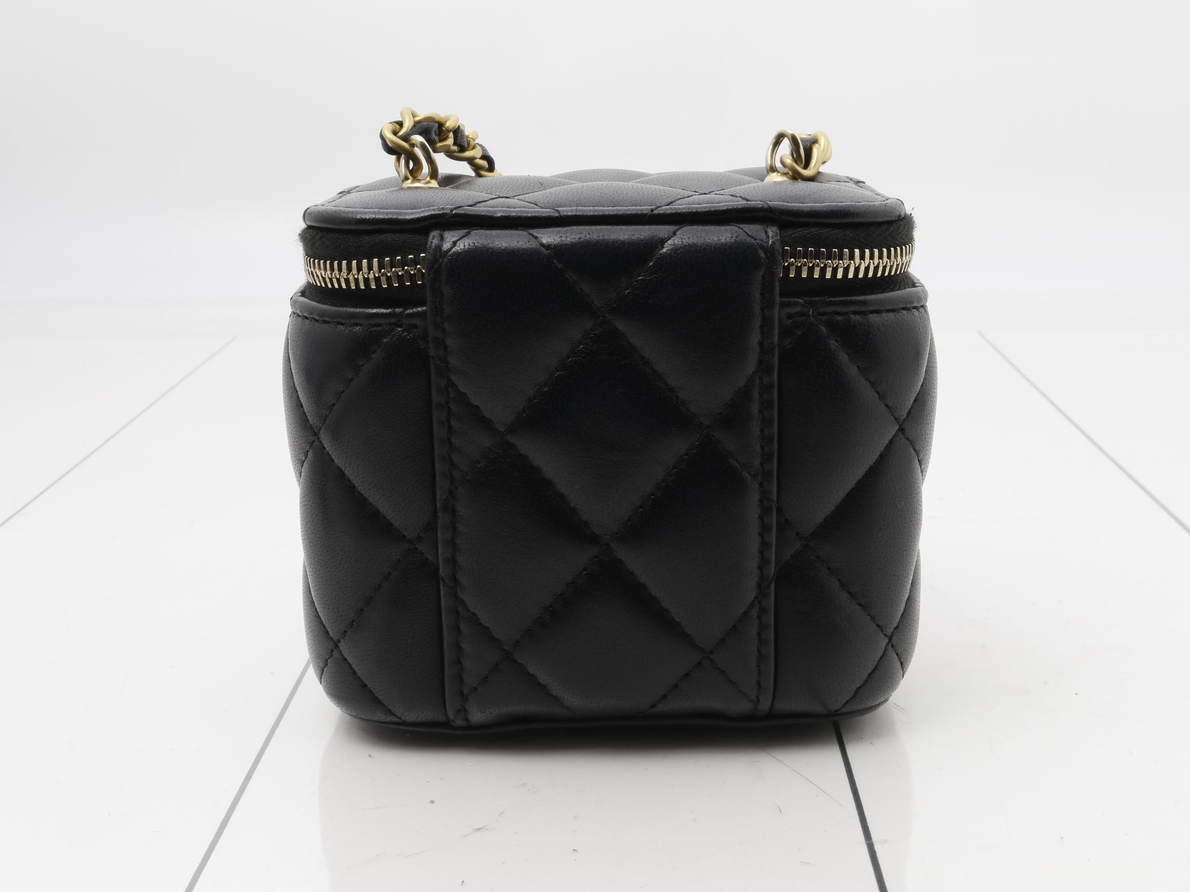 Matelassé Lambskin Vanity Bag — view 2