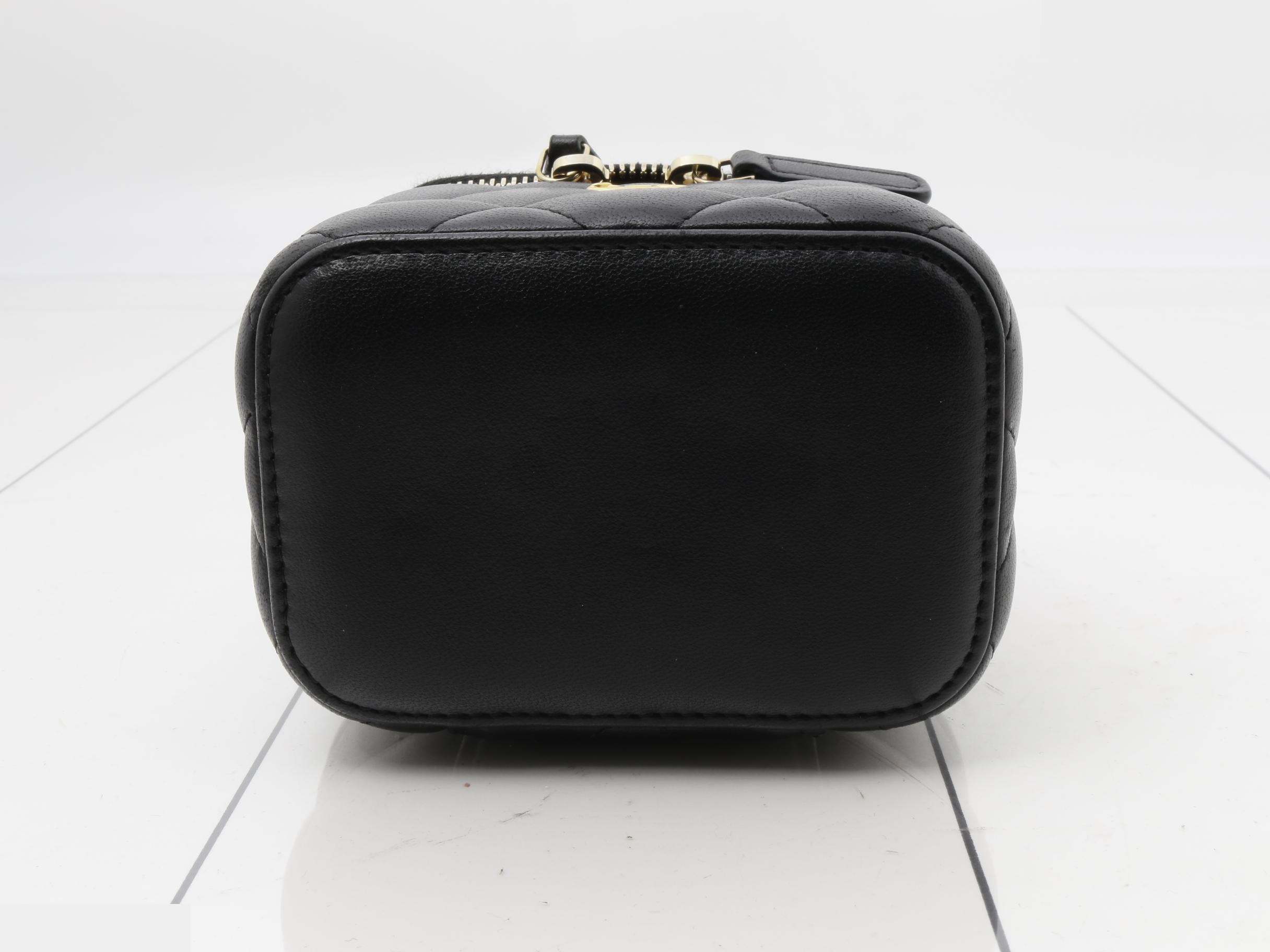 Matelassé Lambskin Vanity Bag — view 3