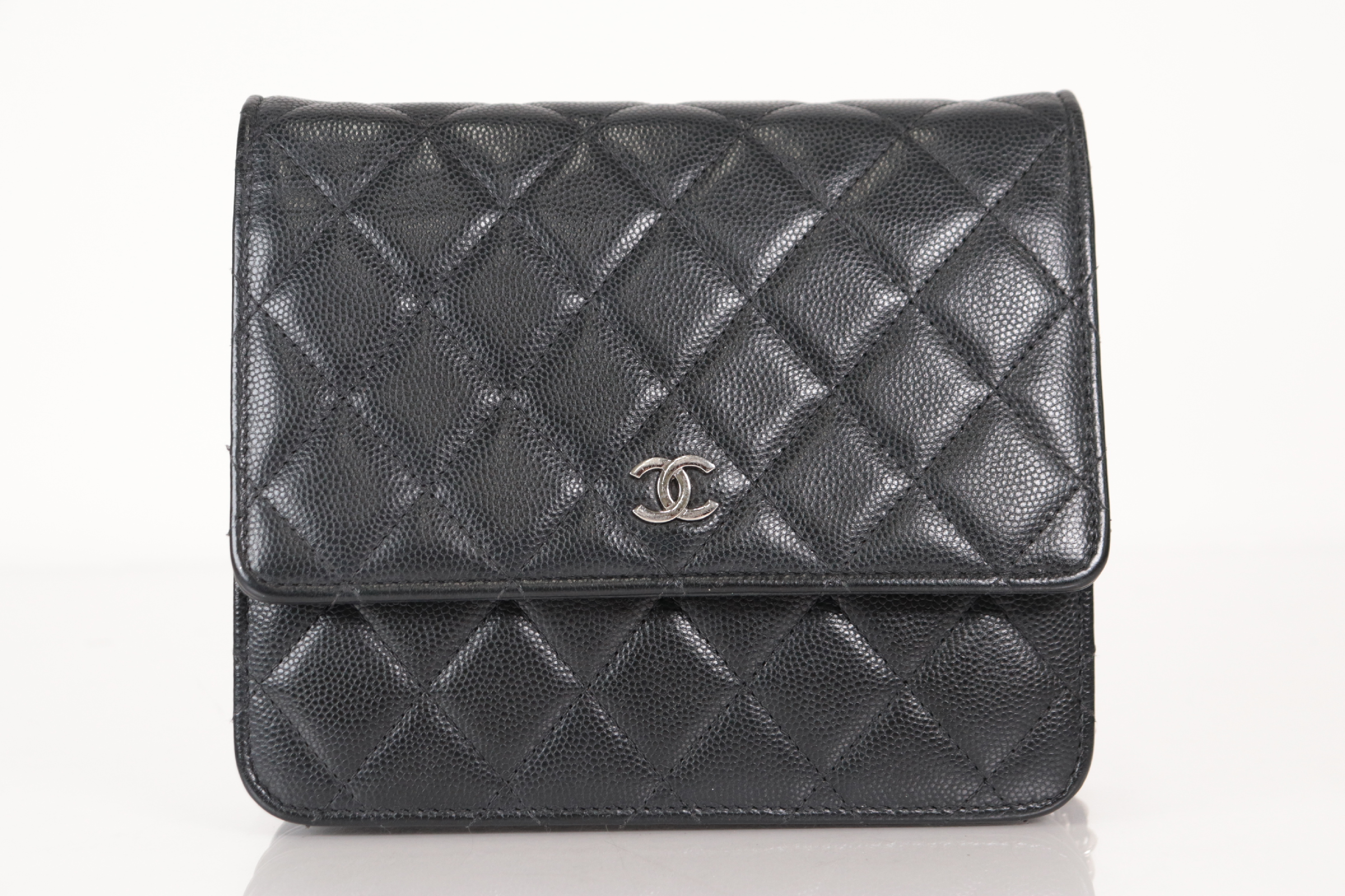 Coco Mark Caviar Chain Wallet, Serial Number 26, Shoulder Bag — view 2