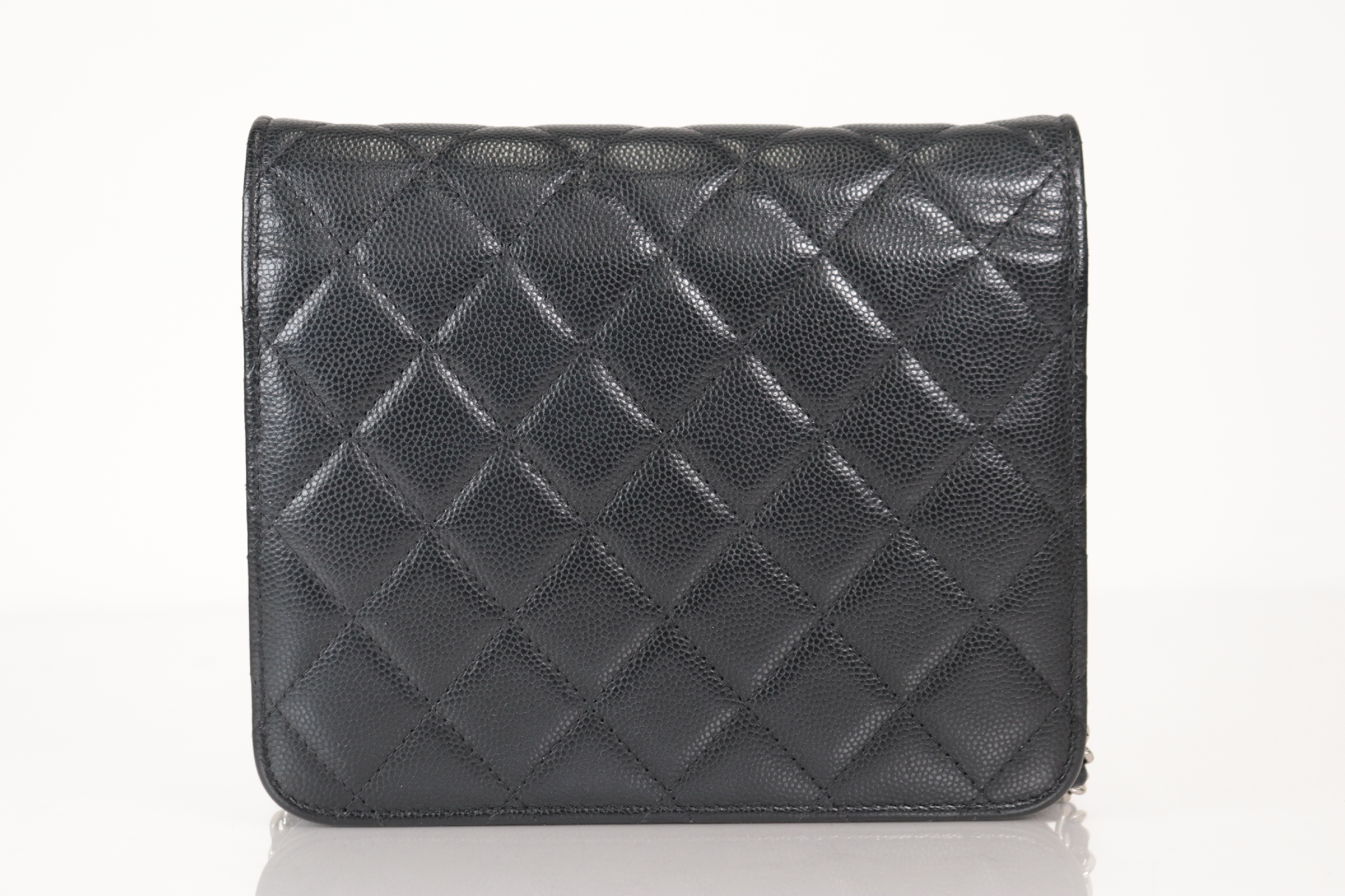 Coco Mark Caviar Chain Wallet, Serial Number 26, Shoulder Bag — view 3