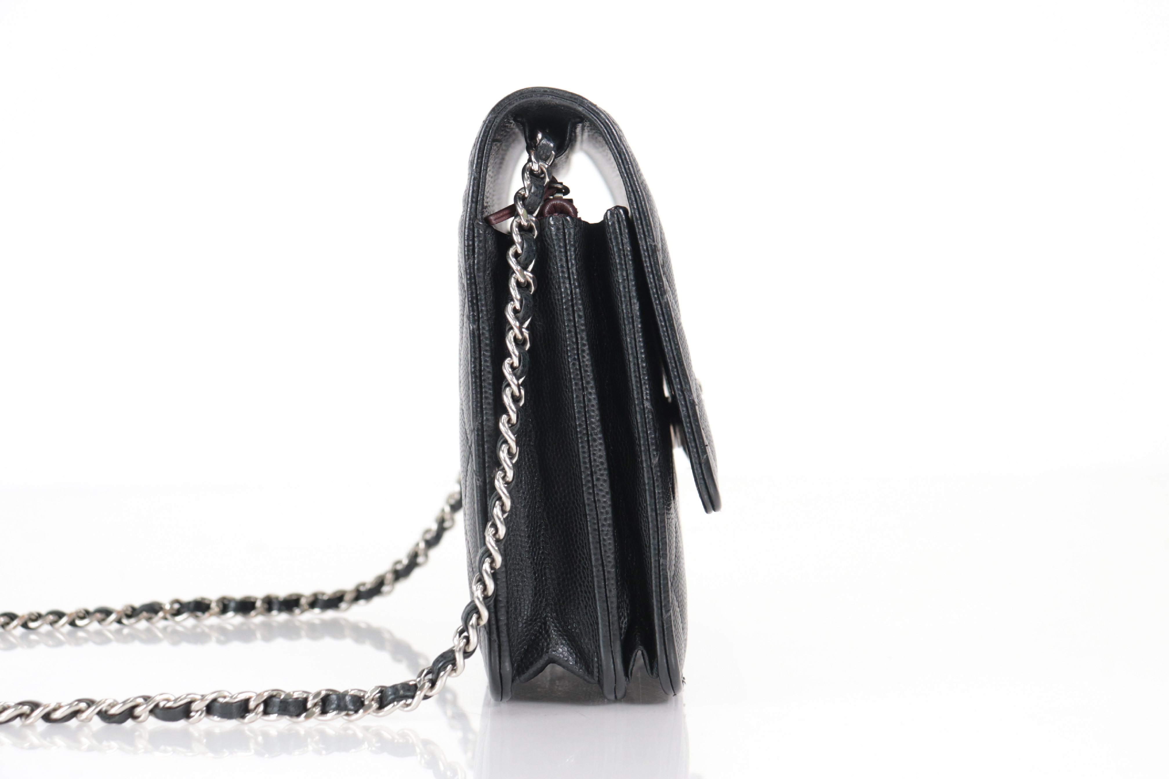 Coco Mark Caviar Chain Wallet, Serial Number 26, Shoulder Bag — view 5
