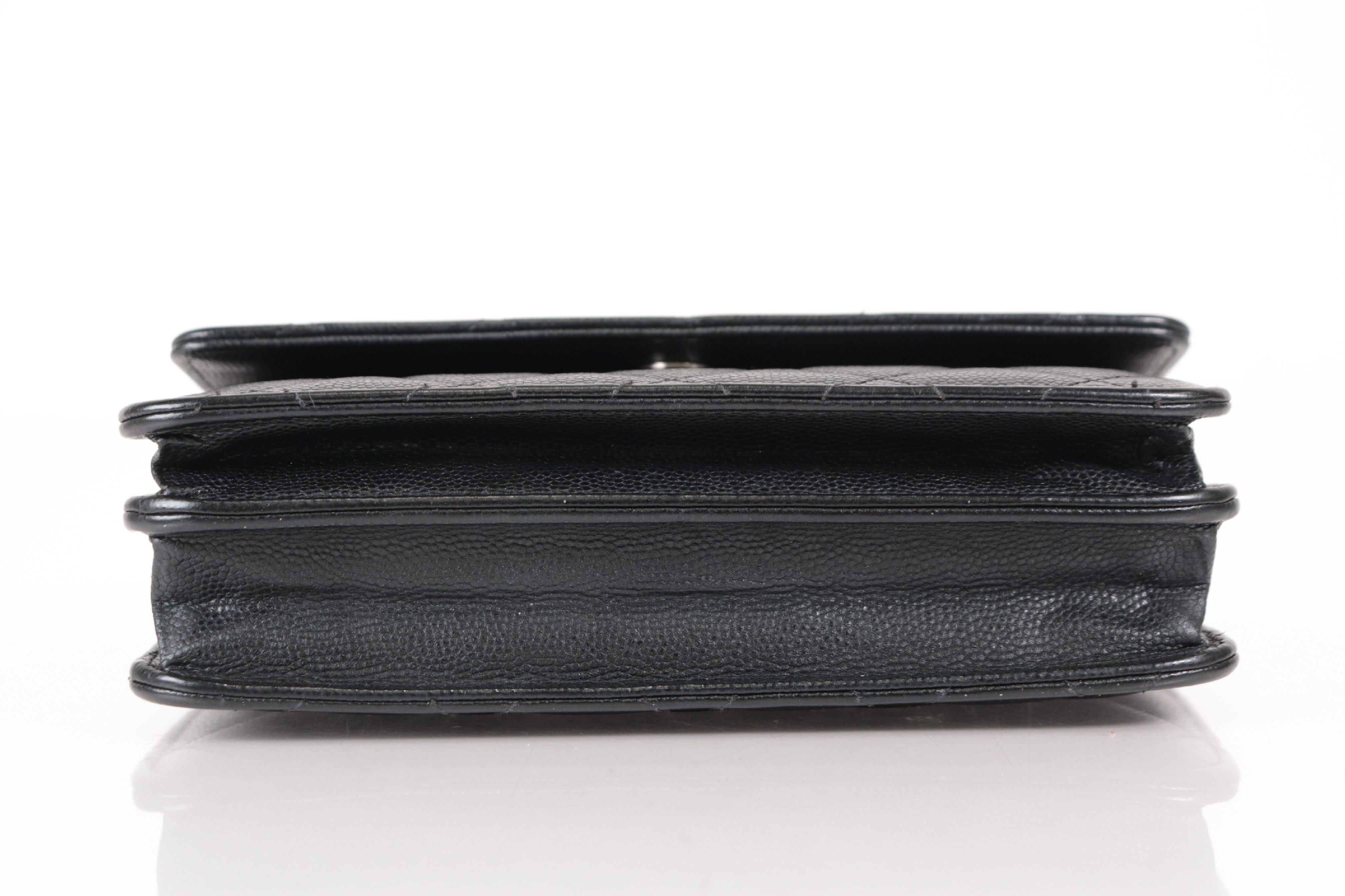 Coco Mark Caviar Chain Wallet, Serial Number 26, Shoulder Bag — view 7