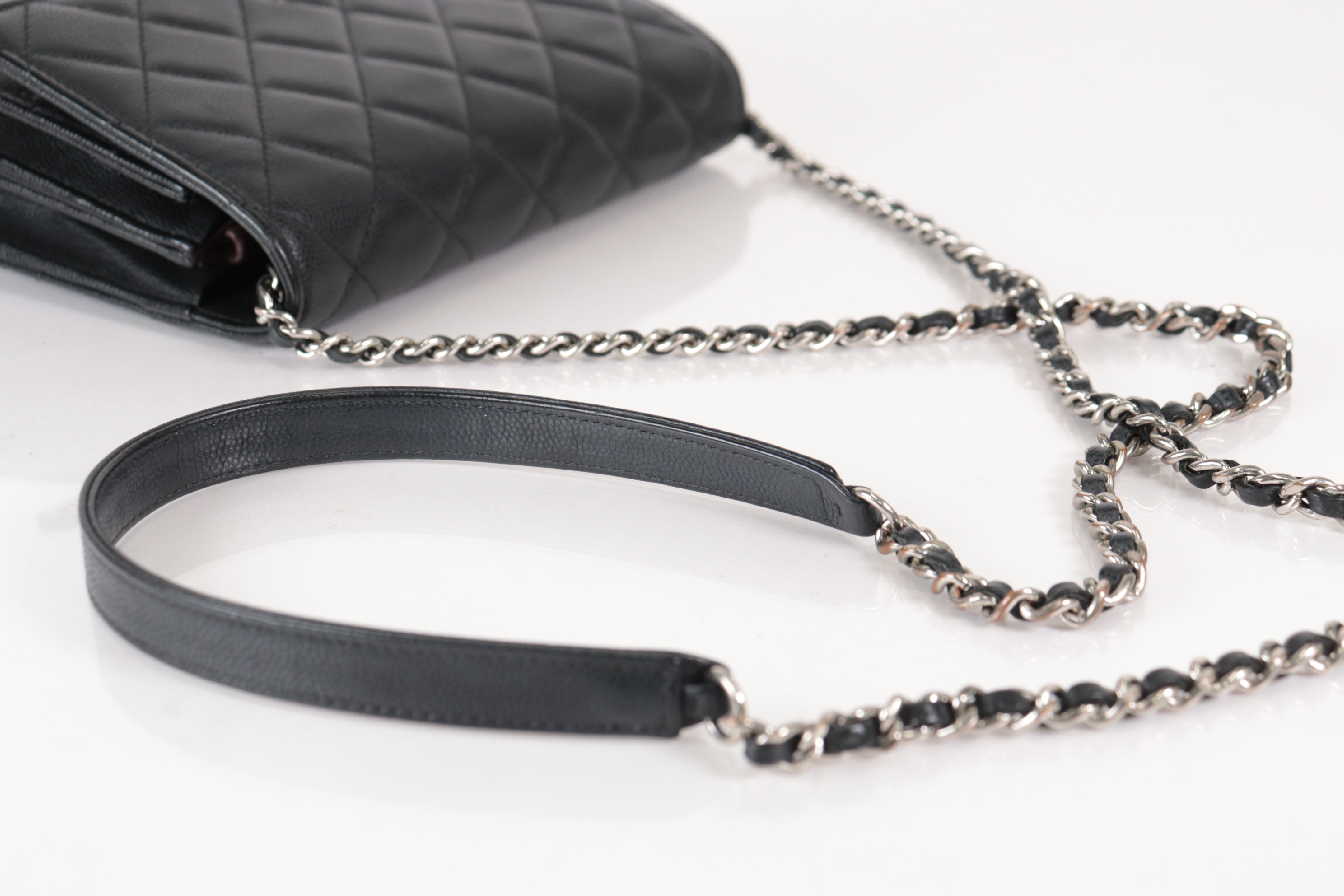 Coco Mark Caviar Chain Wallet, Serial Number 26, Shoulder Bag — view 8