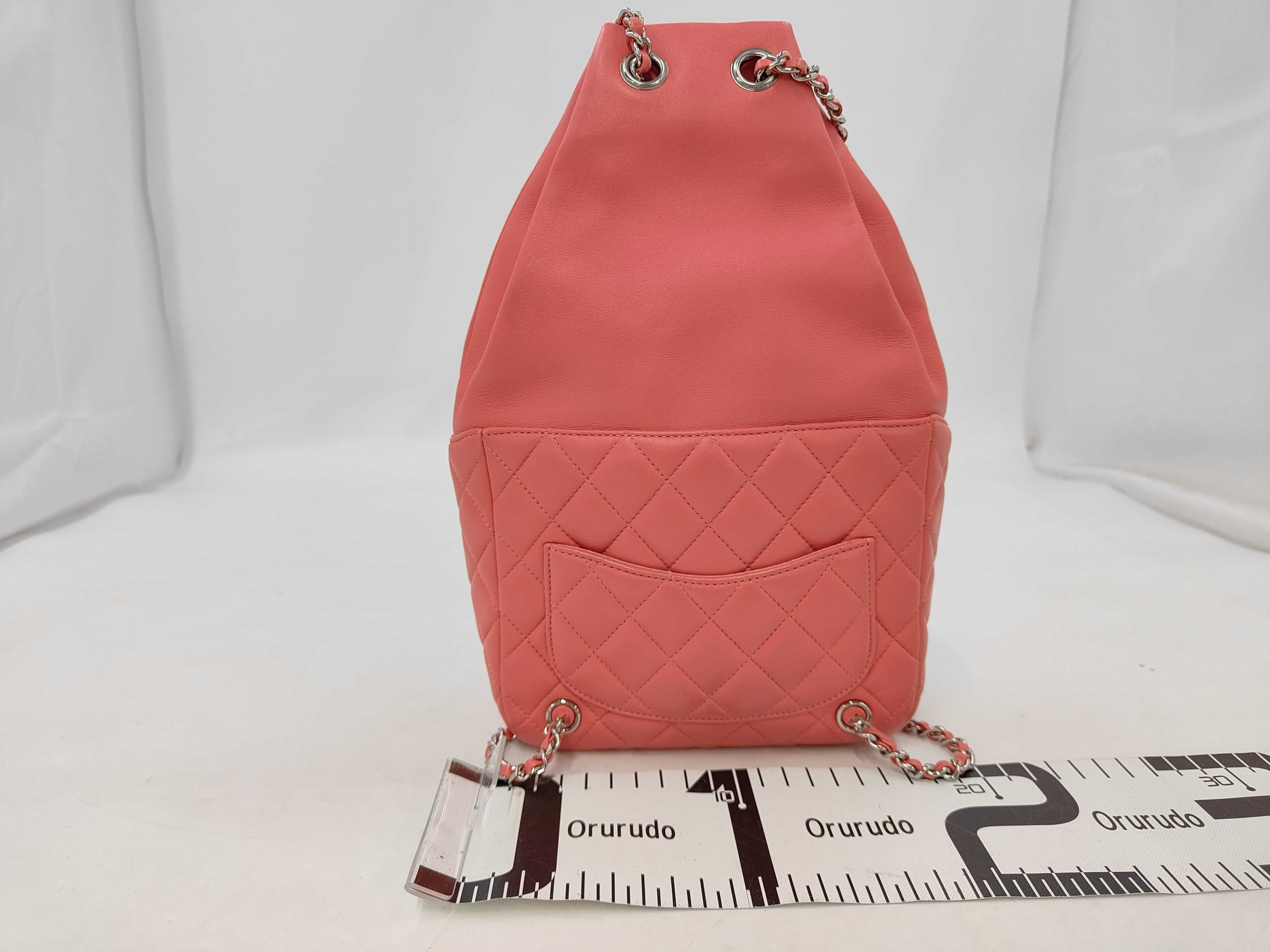 bag, Chanel pink, 23807717 A94417 backpack — view 2