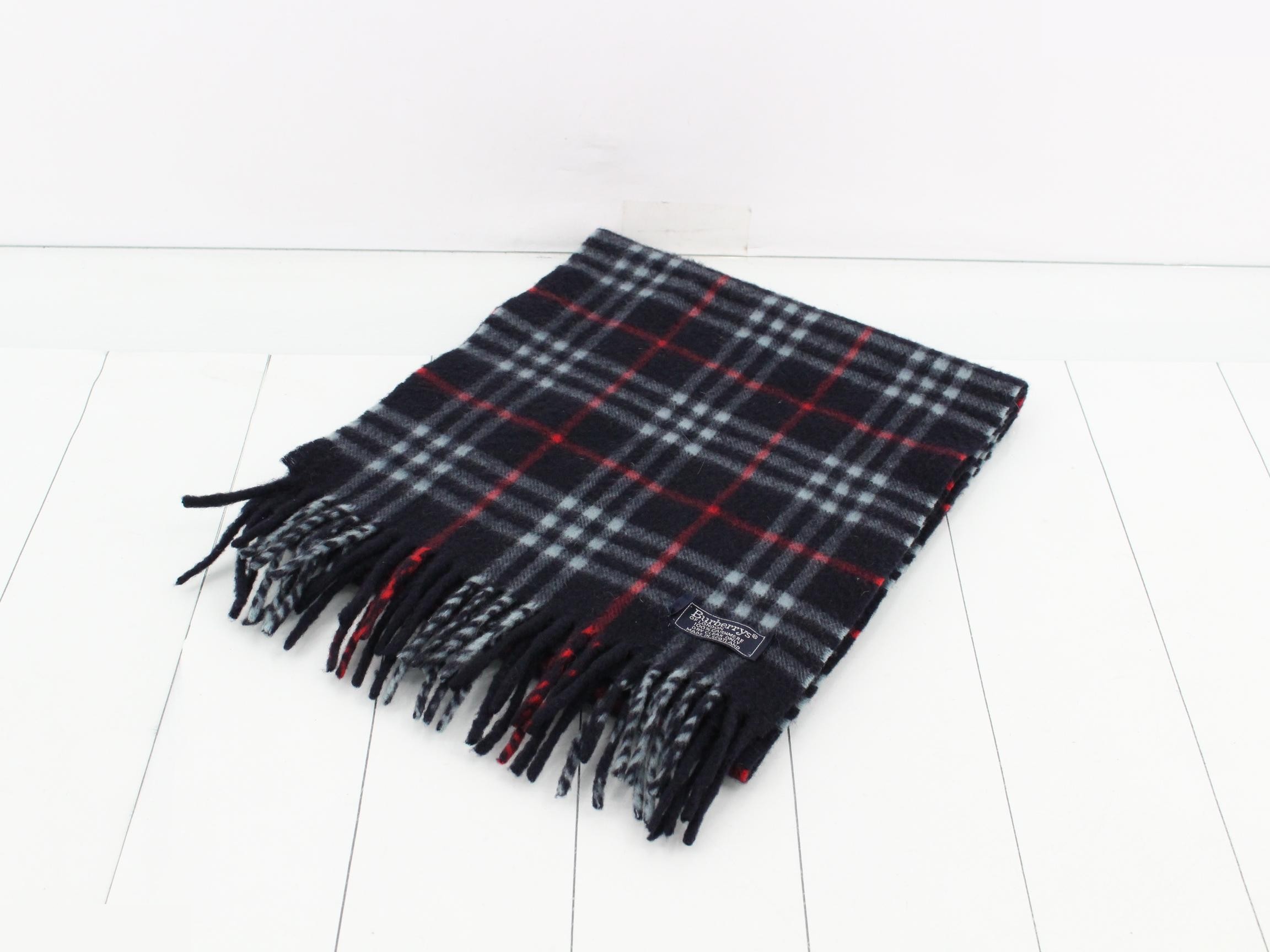 Scarf, navy, 100% cashmere, other line, accessories, scarves