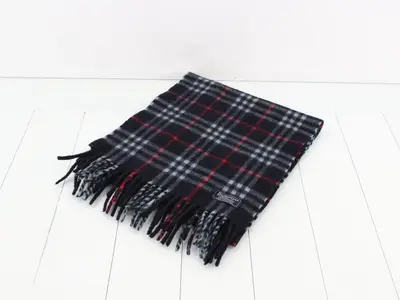Scarf, navy, 100% cashmere, other line, accessories, scarves