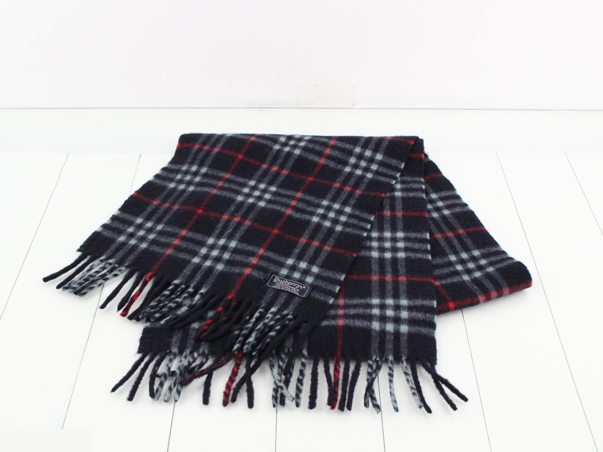 Scarf, navy, 100% cashmere, other line, accessories, scarves — view 2