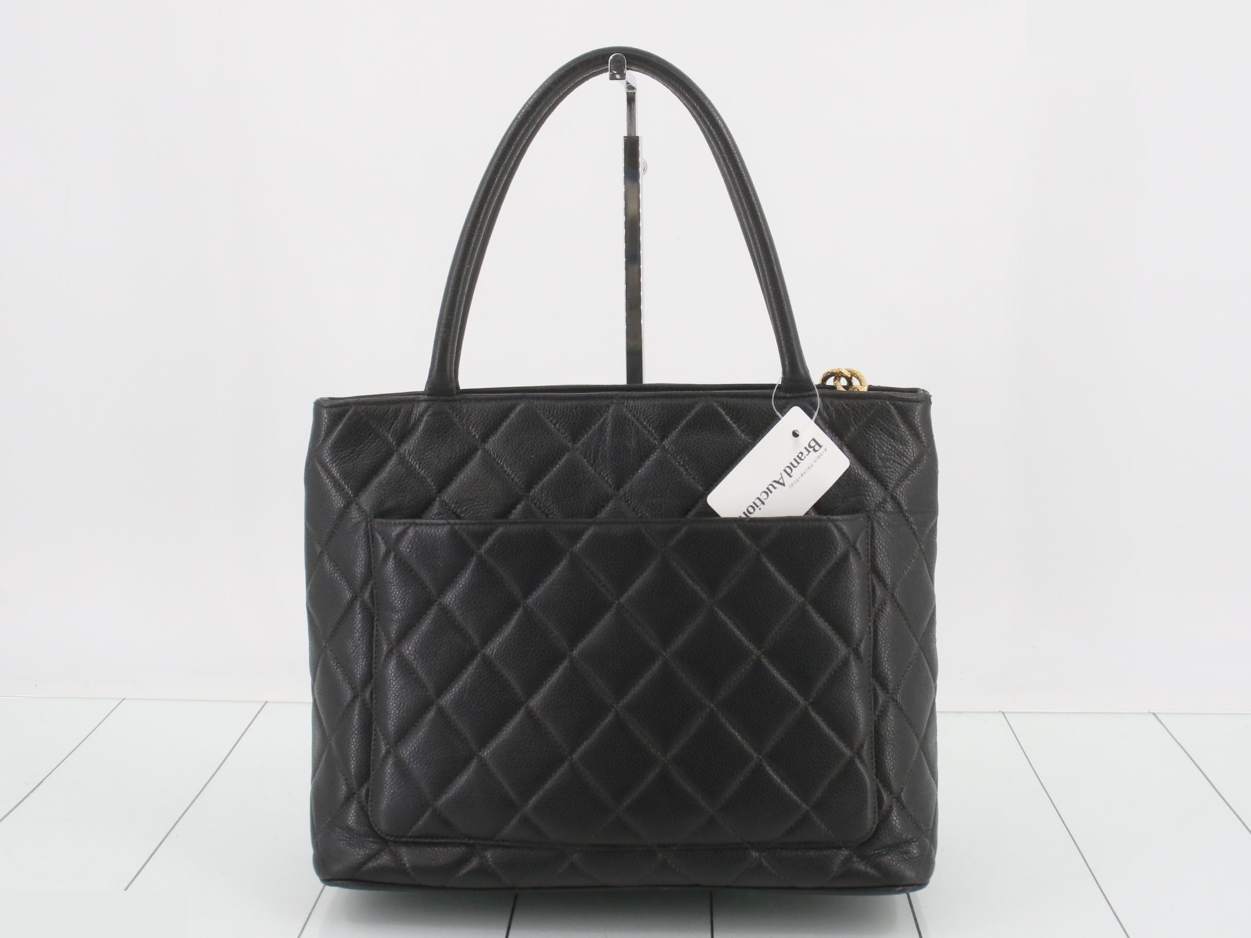 Matelassé Reissue Tote Bag, Caviar Leather — view 2