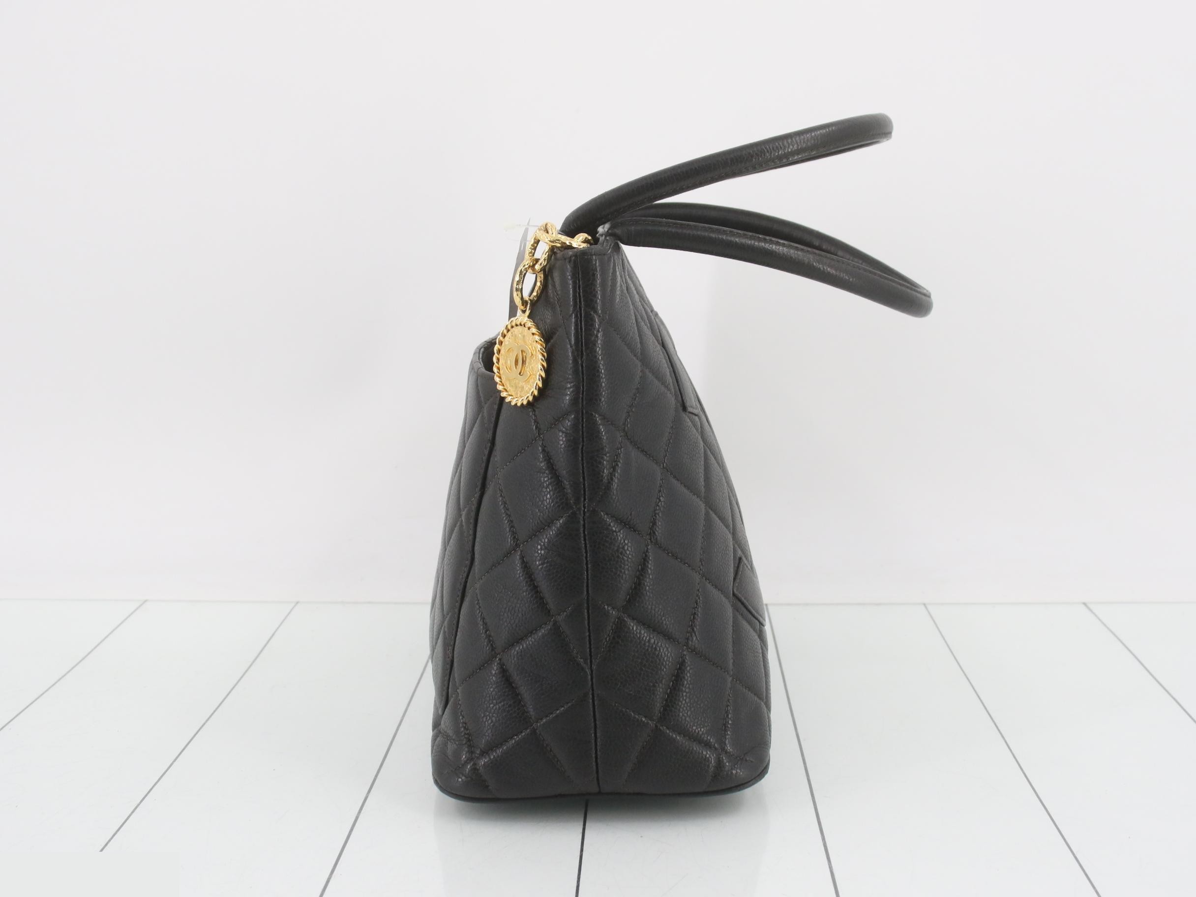 Matelassé Reissue Tote Bag, Caviar Leather — view 4