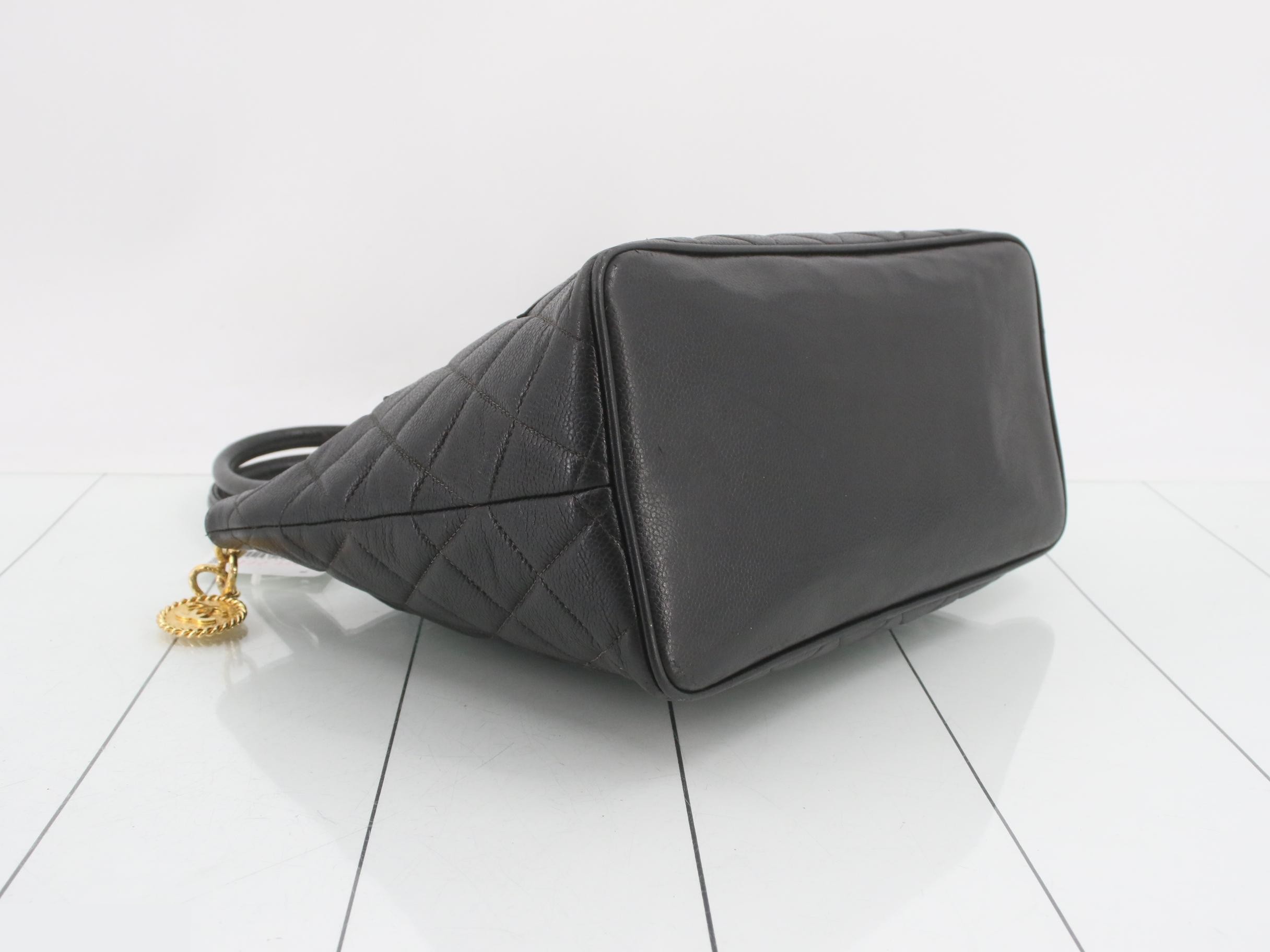 Matelassé Reissue Tote Bag, Caviar Leather — view 5