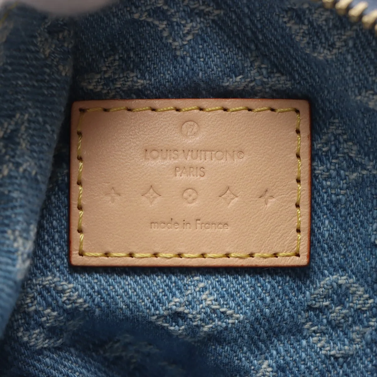 Monogram Denim Pochette Hills M82949 Blue RFID Reactive — view 8