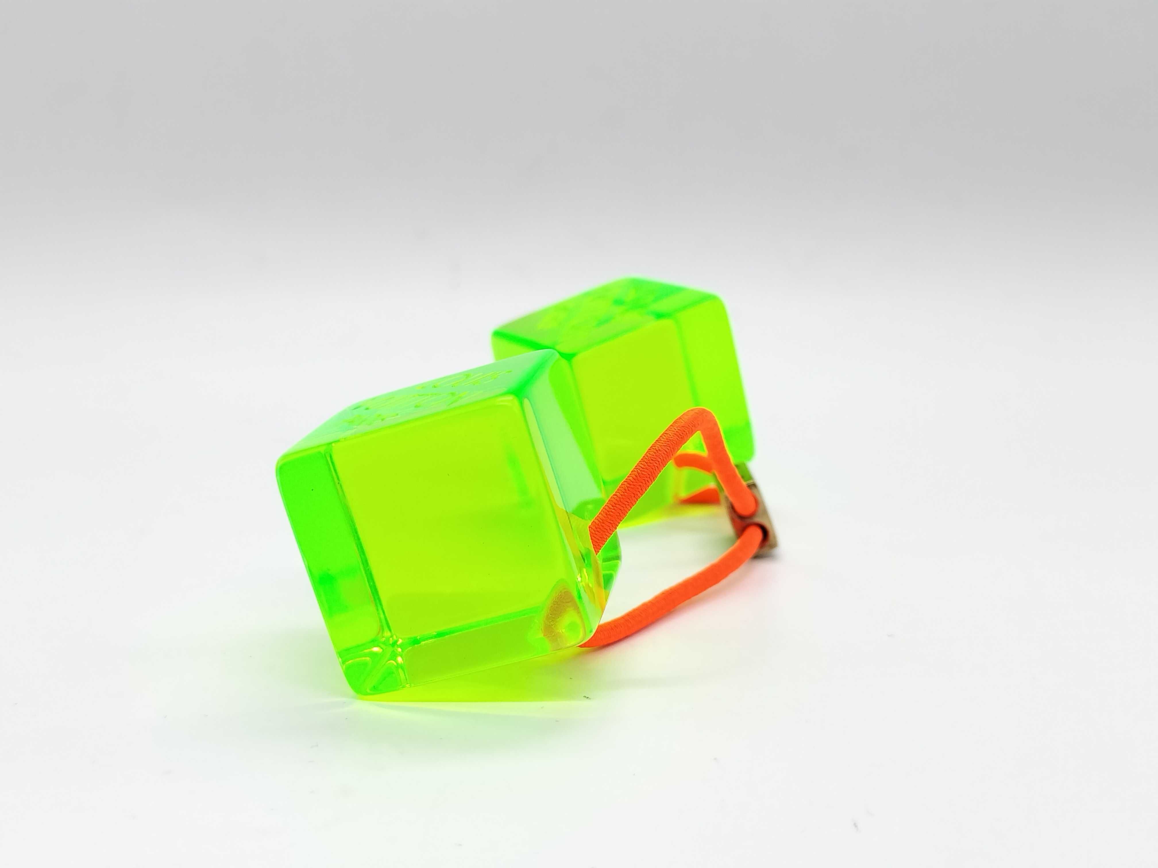 Cube Logo Green Hair Tie Hair Accessory — view 2