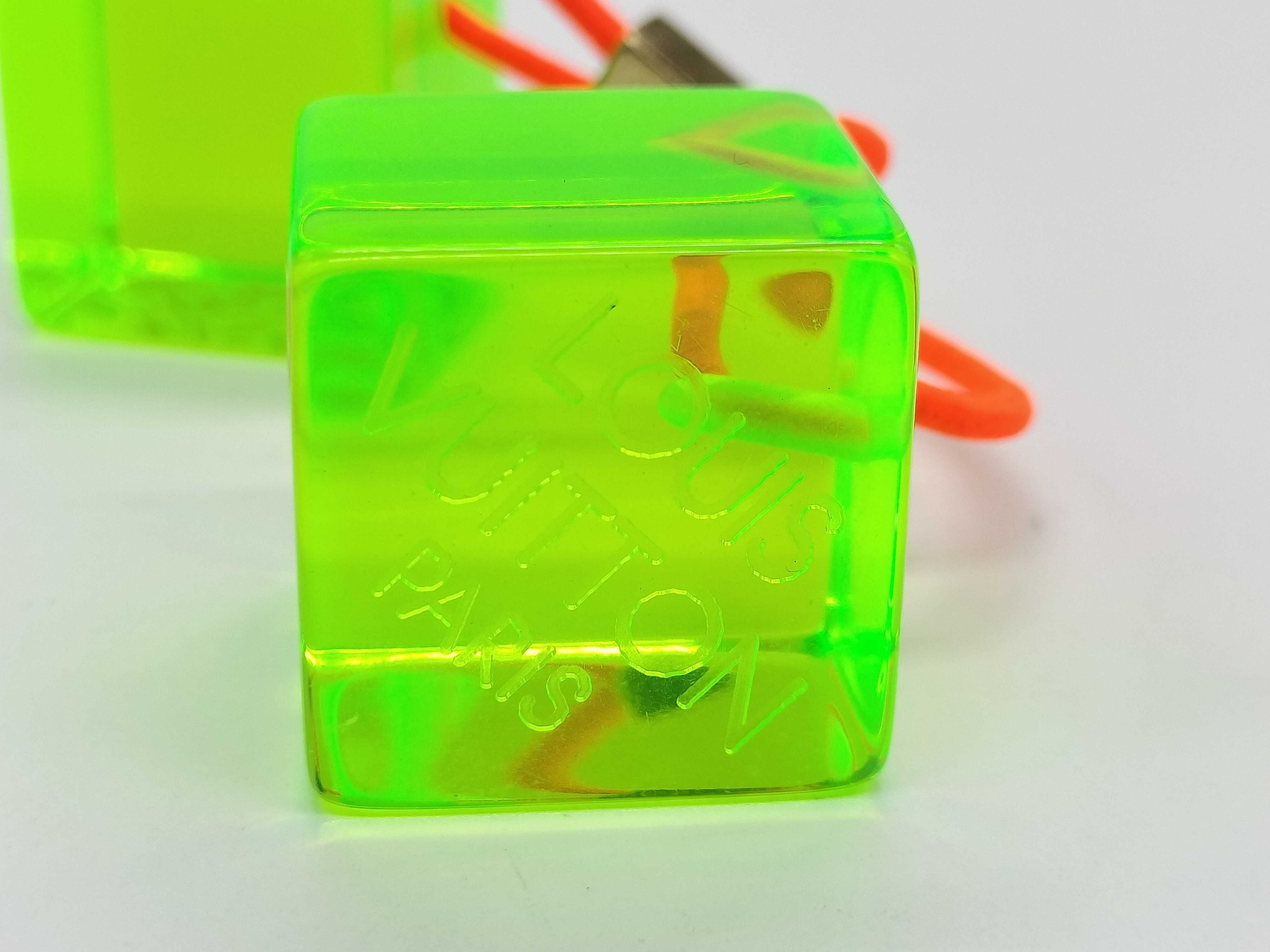 Cube Logo Green Hair Tie Hair Accessory — view 4