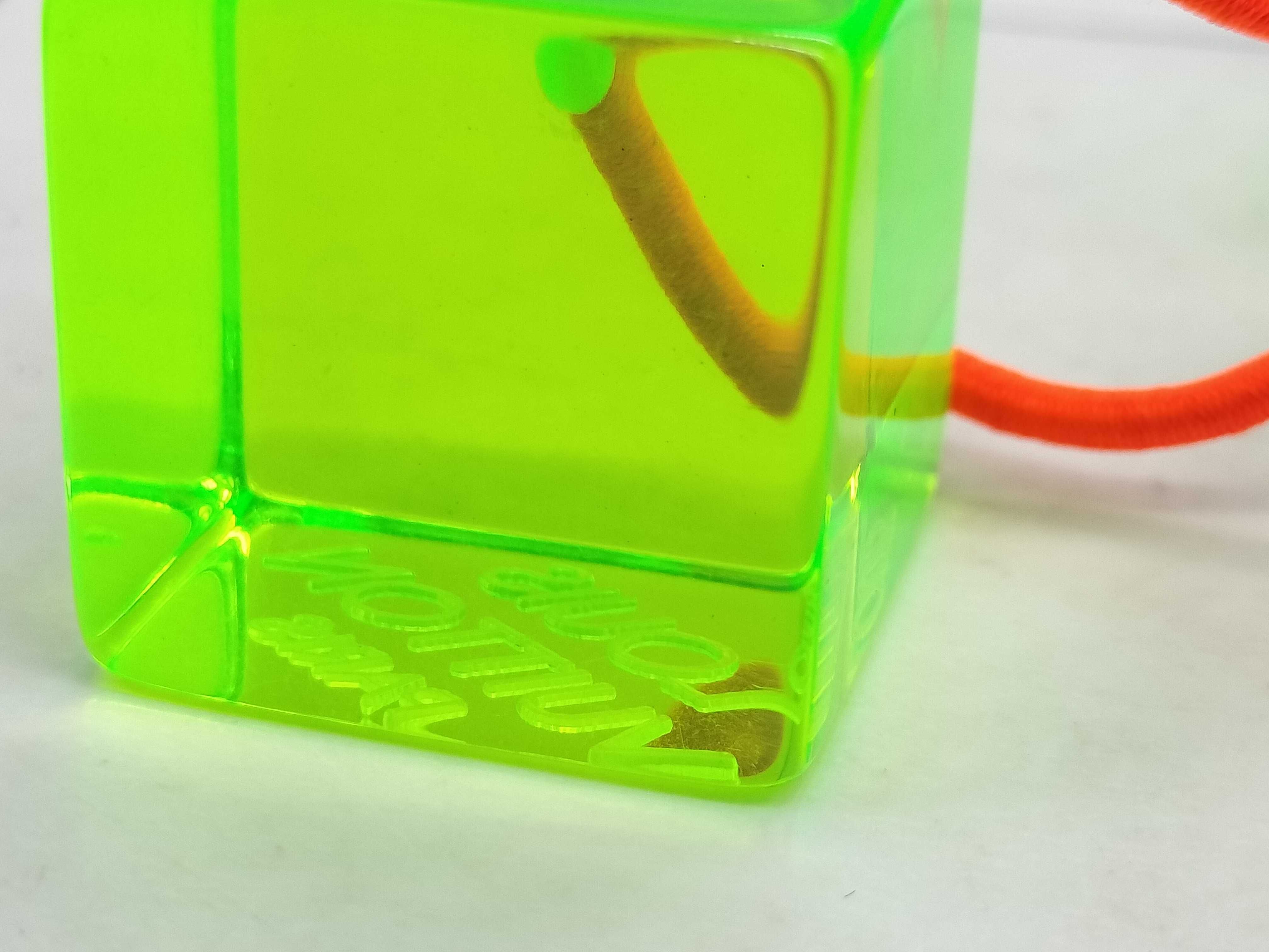 Cube Logo Green Hair Tie Hair Accessory — view 7