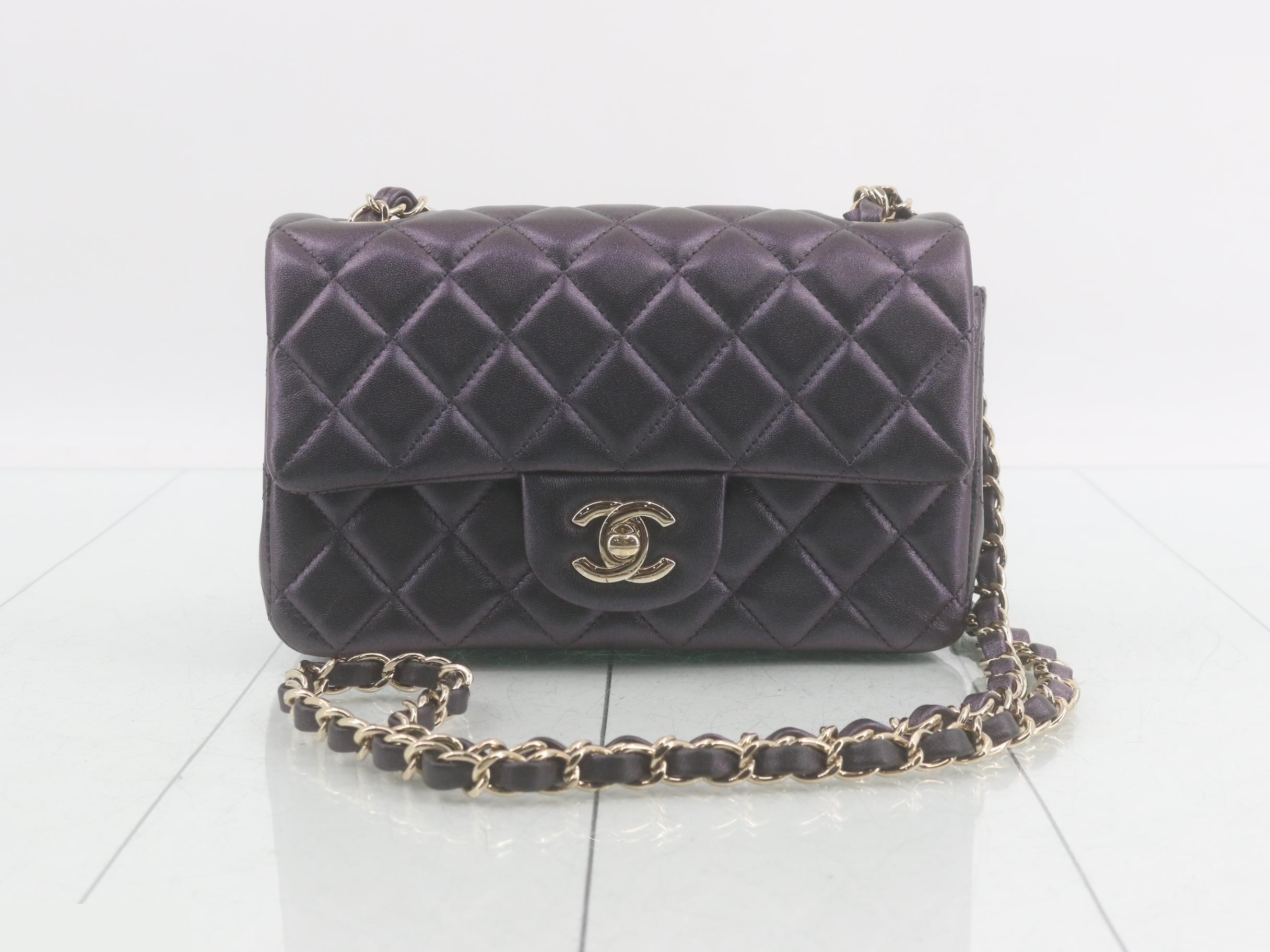 Aurora Limited Edition Metallic Mini Matelassé Shoulder Bag