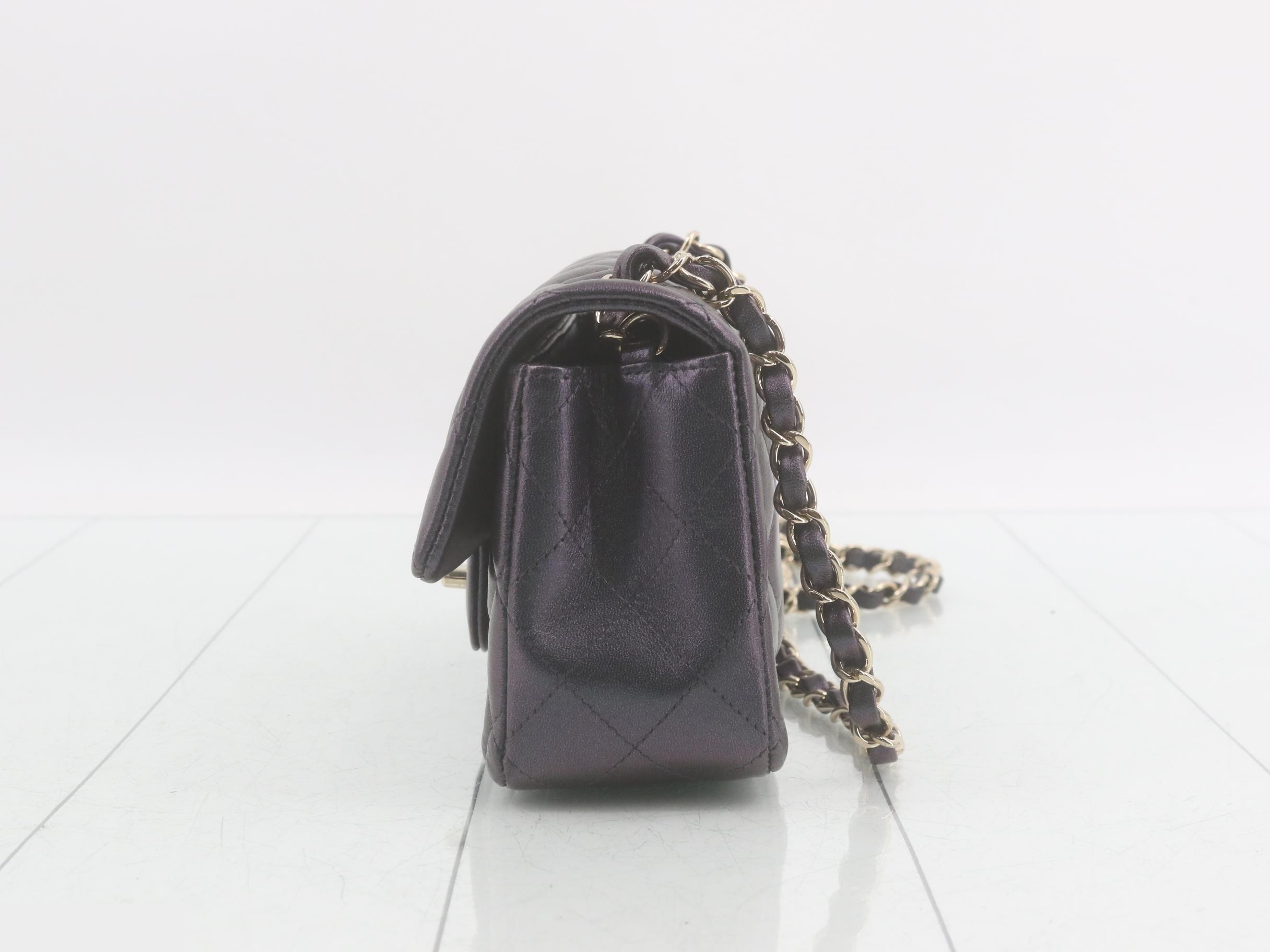 Aurora Limited Edition Metallic Mini Matelassé Shoulder Bag — view 3