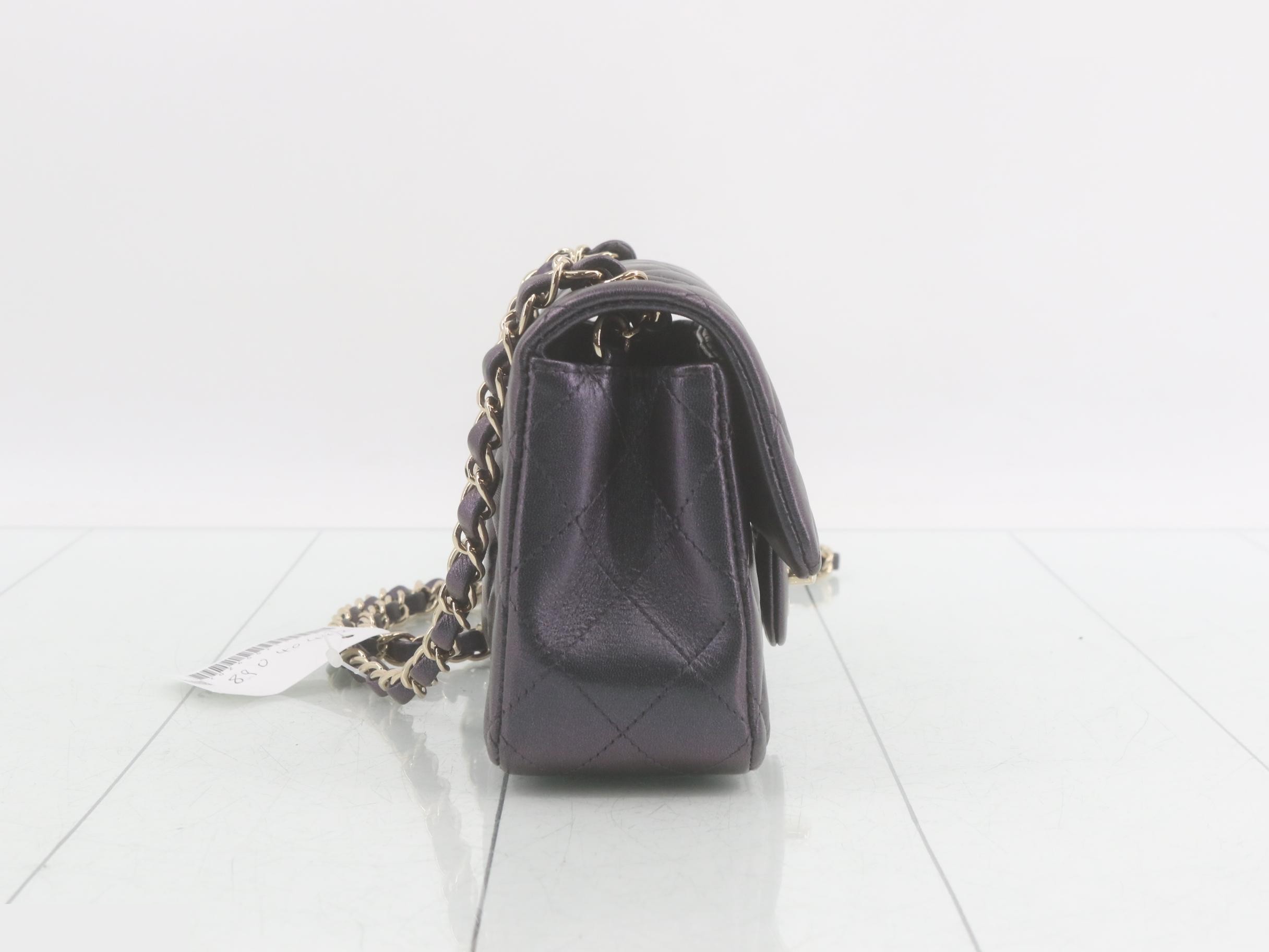 Aurora Limited Edition Metallic Mini Matelassé Shoulder Bag — view 4