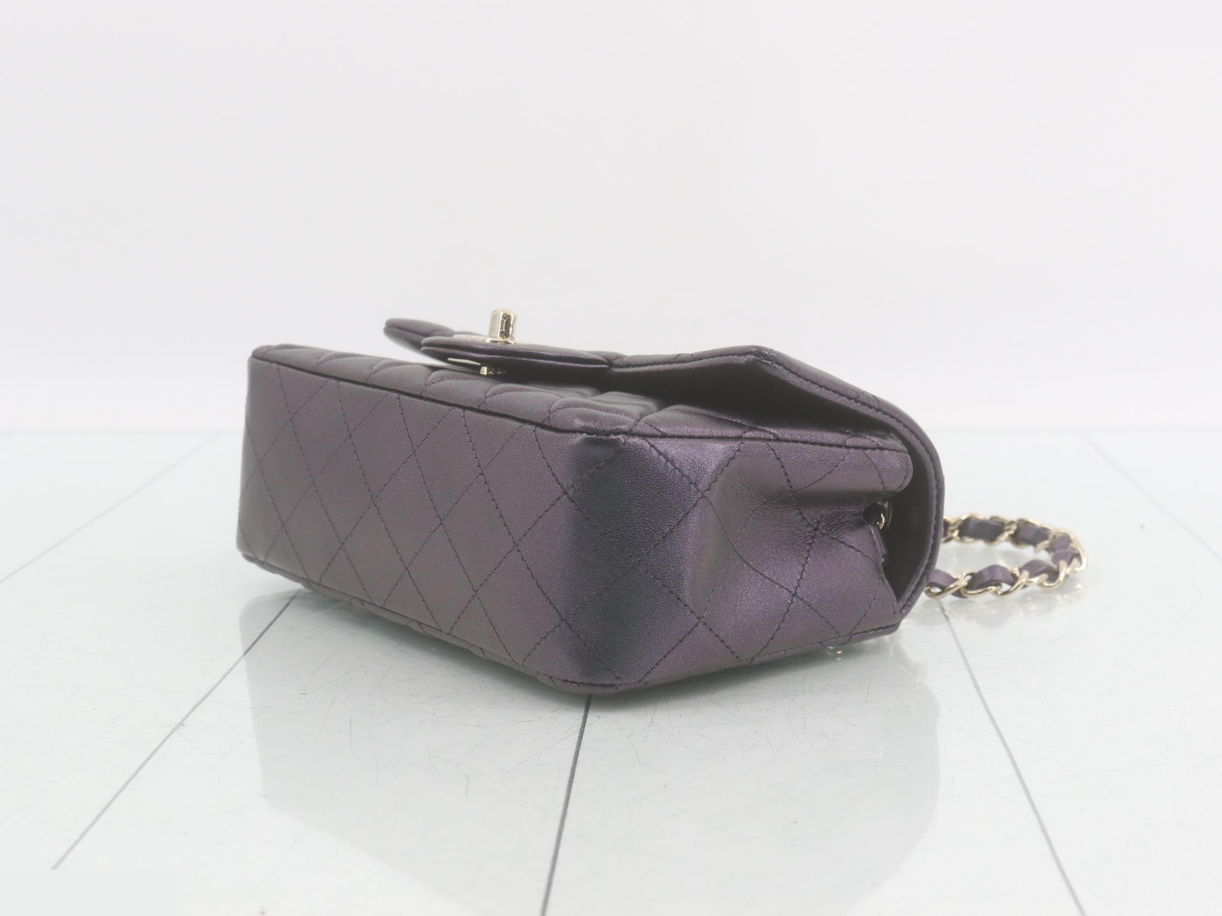 Aurora Limited Edition Metallic Mini Matelassé Shoulder Bag — view 6