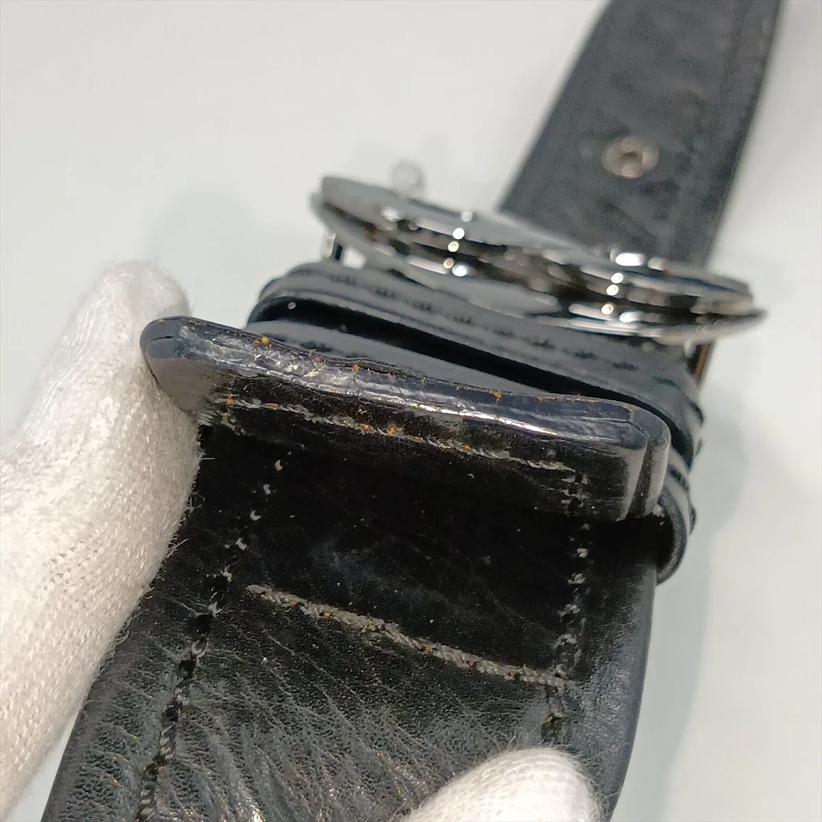 Matelassé Vintage Calfskin Shoulder Bag, Black with Silver Hardware, 10603830 (Serial Number in the 10s) — view 13