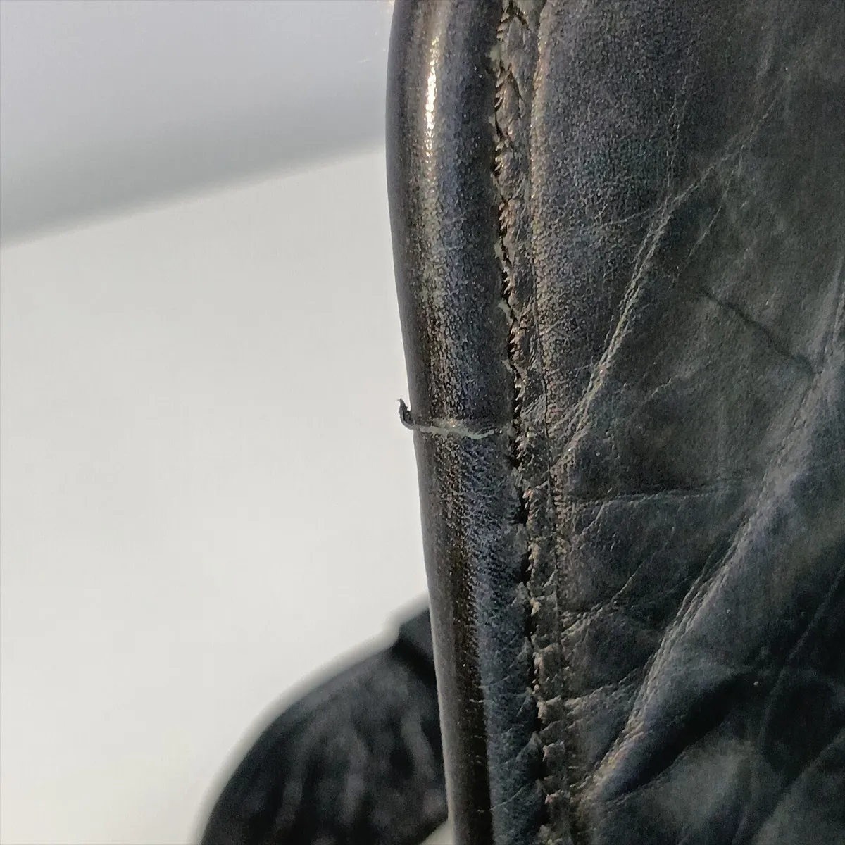 Matelassé Vintage Calfskin Shoulder Bag, Black with Silver Hardware, 10603830 (Serial Number in the 10s) — view 10