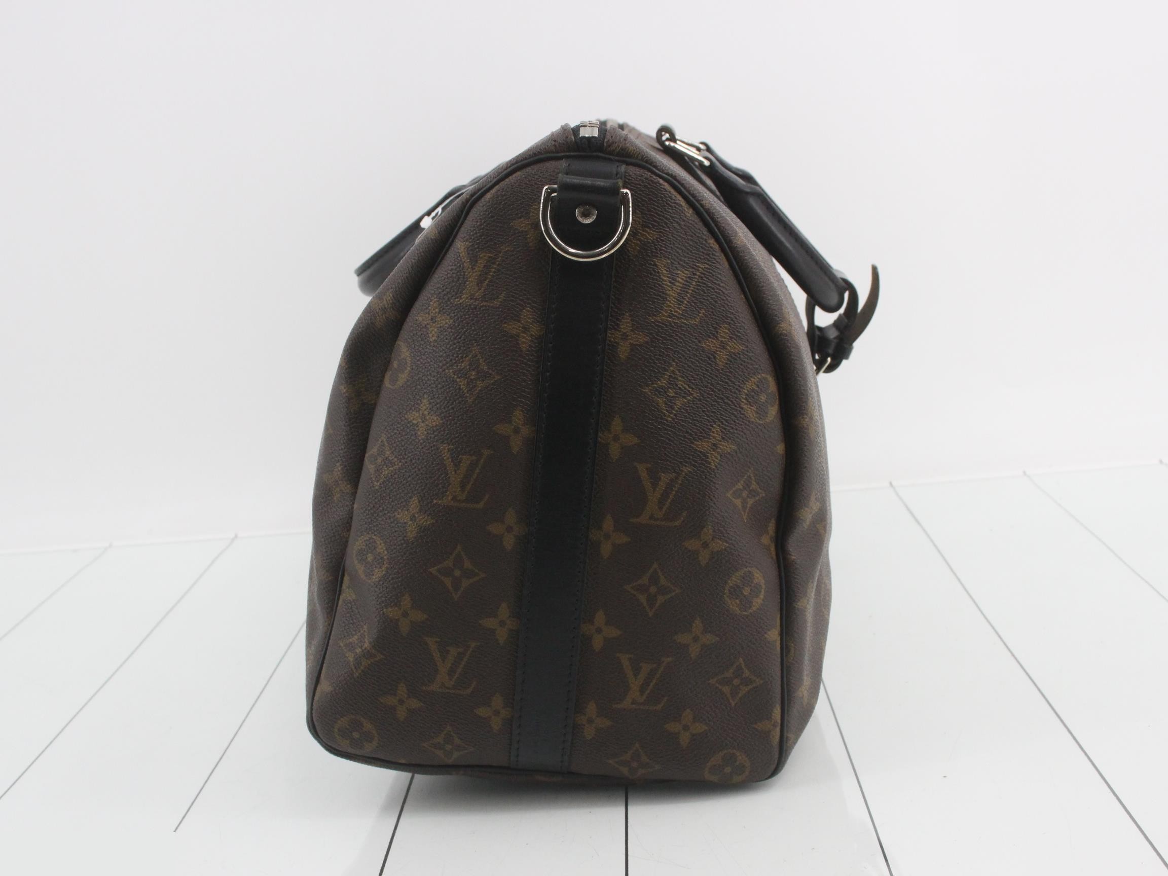 Keepall Bandoulière Monogram Macassar Boston Bag — view 4