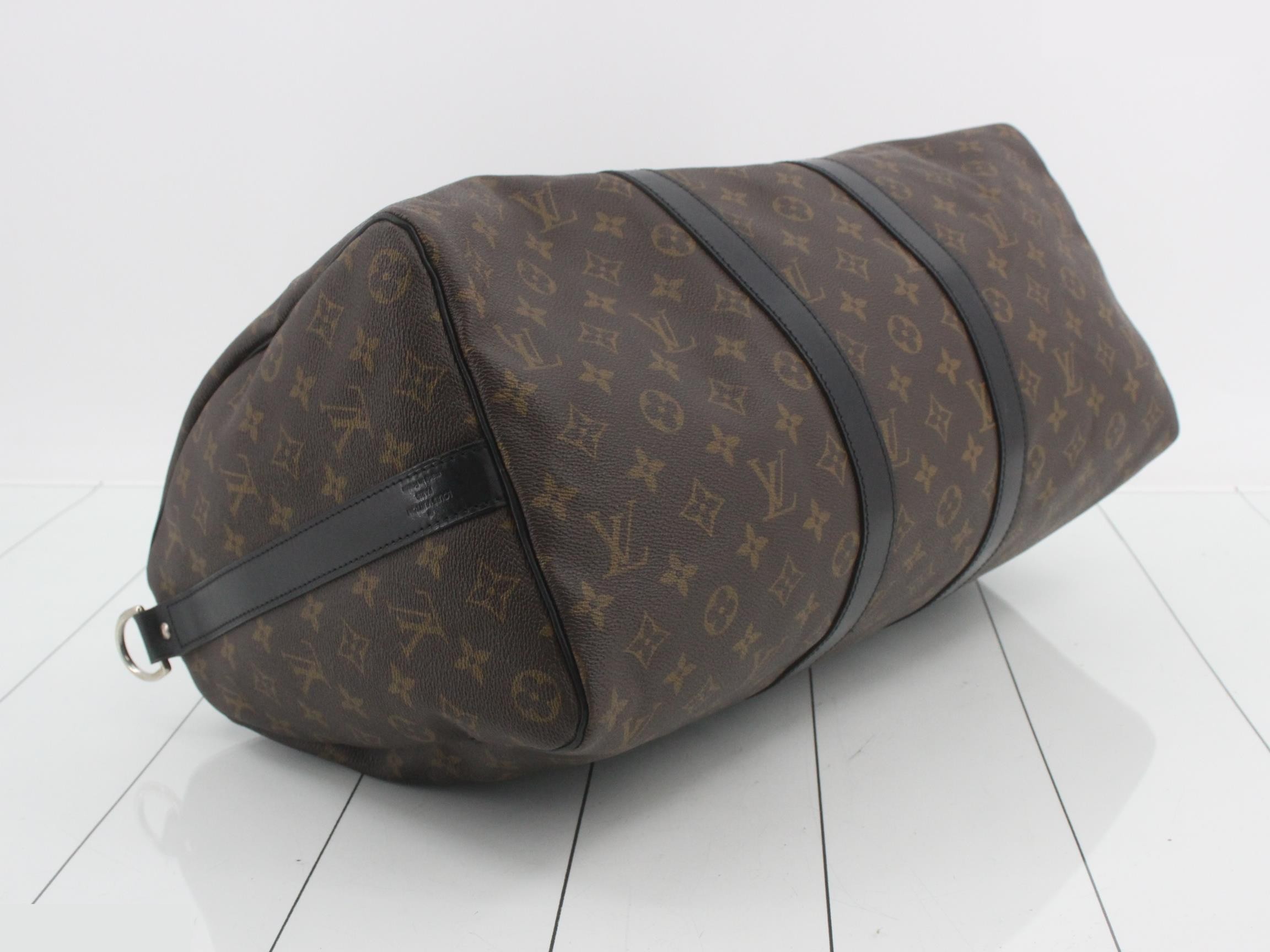 Keepall Bandoulière Monogram Macassar Boston Bag — view 5