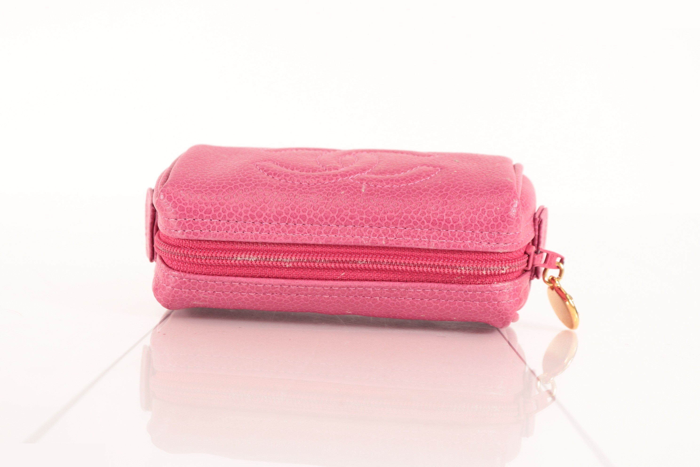 Caviar Skin Pouch, Pink — view 5