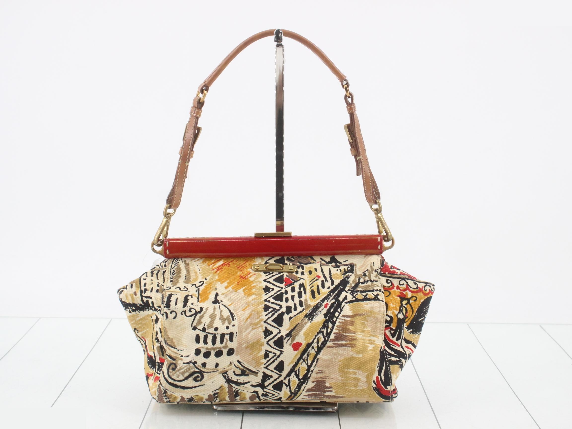 Venice Scene Shoulder Bag, Canvas