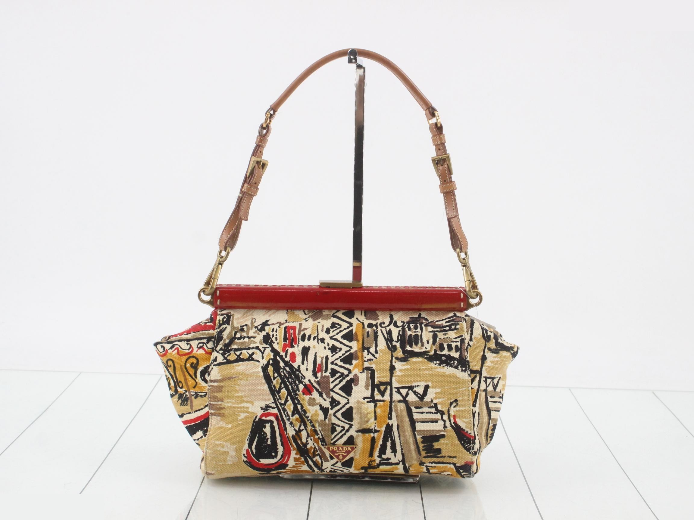 Venice Scene Shoulder Bag, Canvas — view 2
